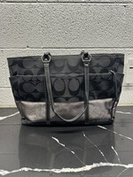 Coach Y2K Black Monogram XL Tote