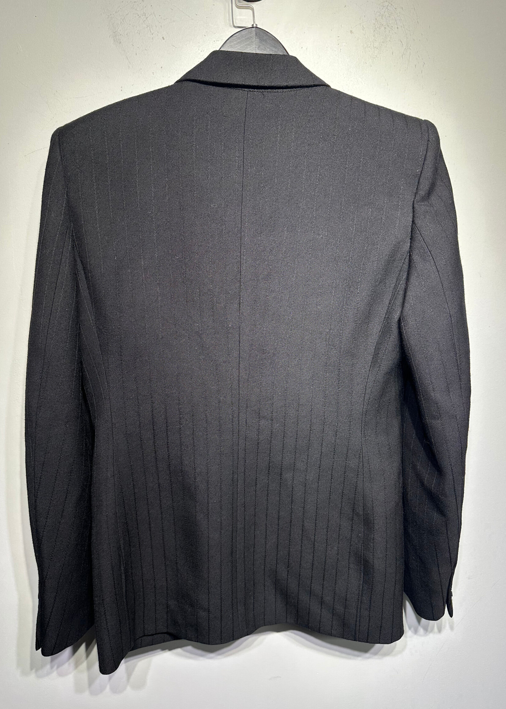Saint Laurent Black Pinstripe Blazer 50/XL