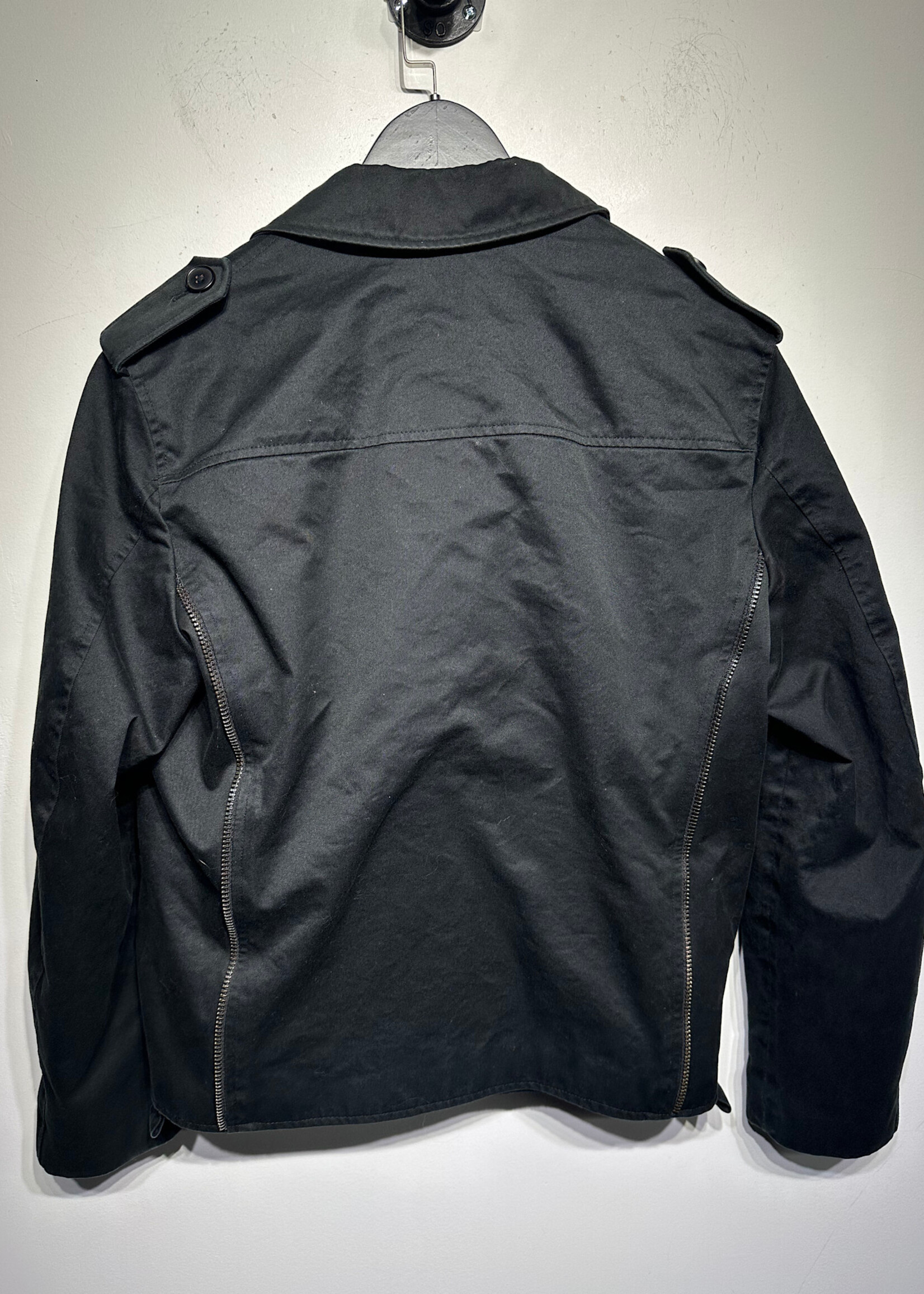 INC BLACK MILITANT STYLE JACKET S