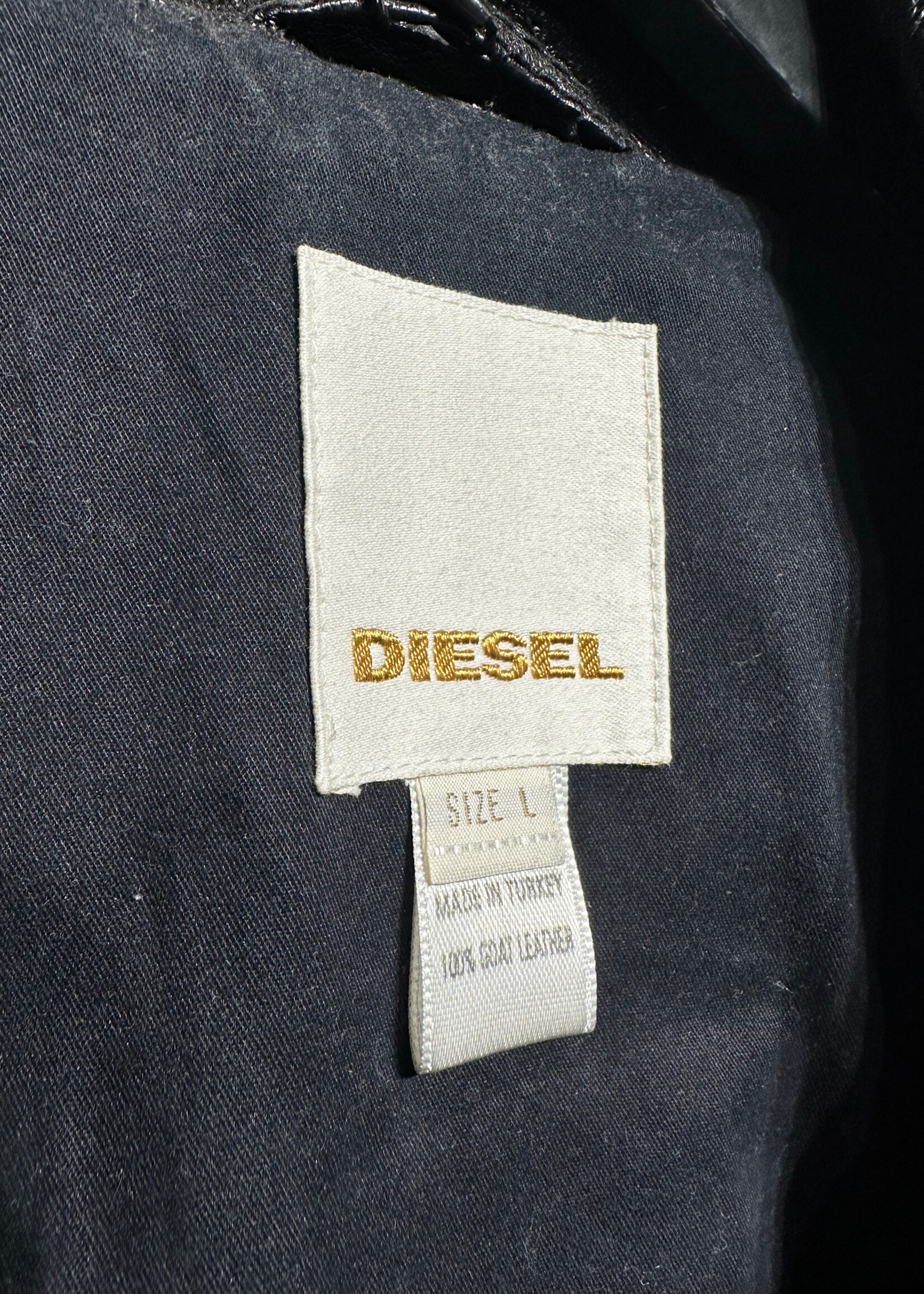 DIESEL GOAT LEATHER JACKET L