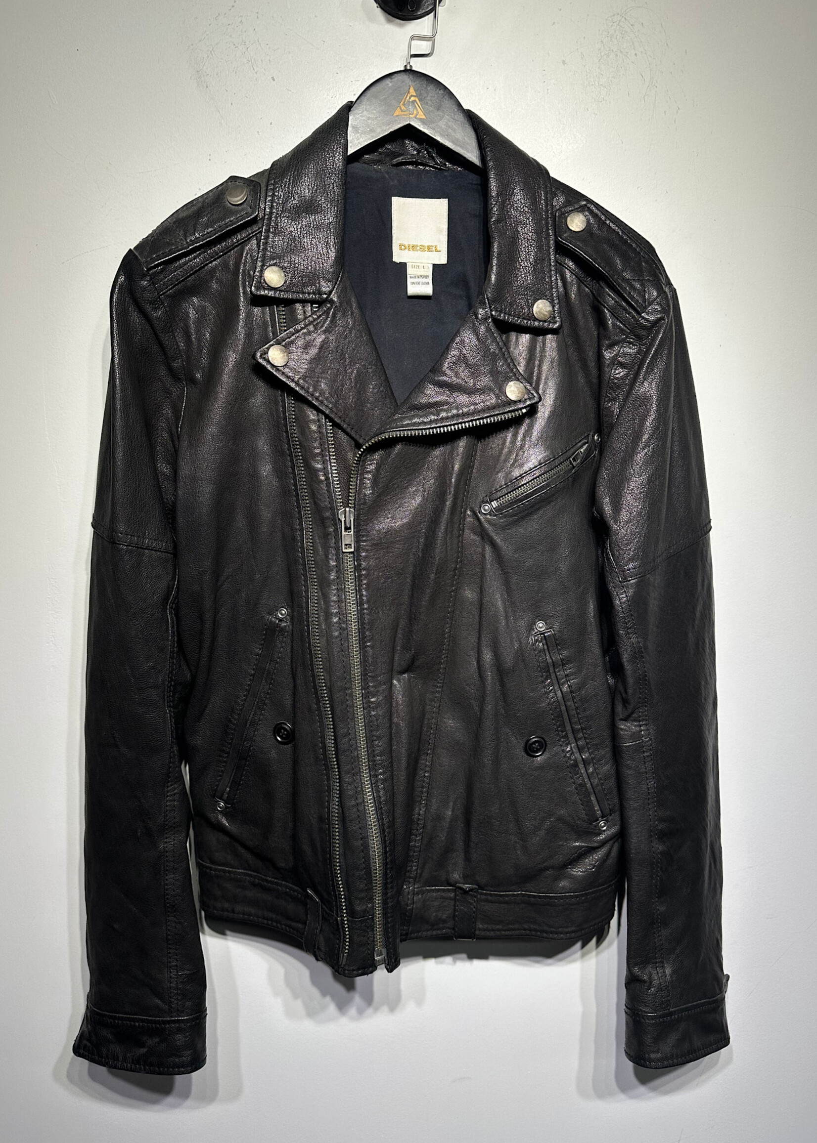 DIESEL GOAT LEATHER JACKET L