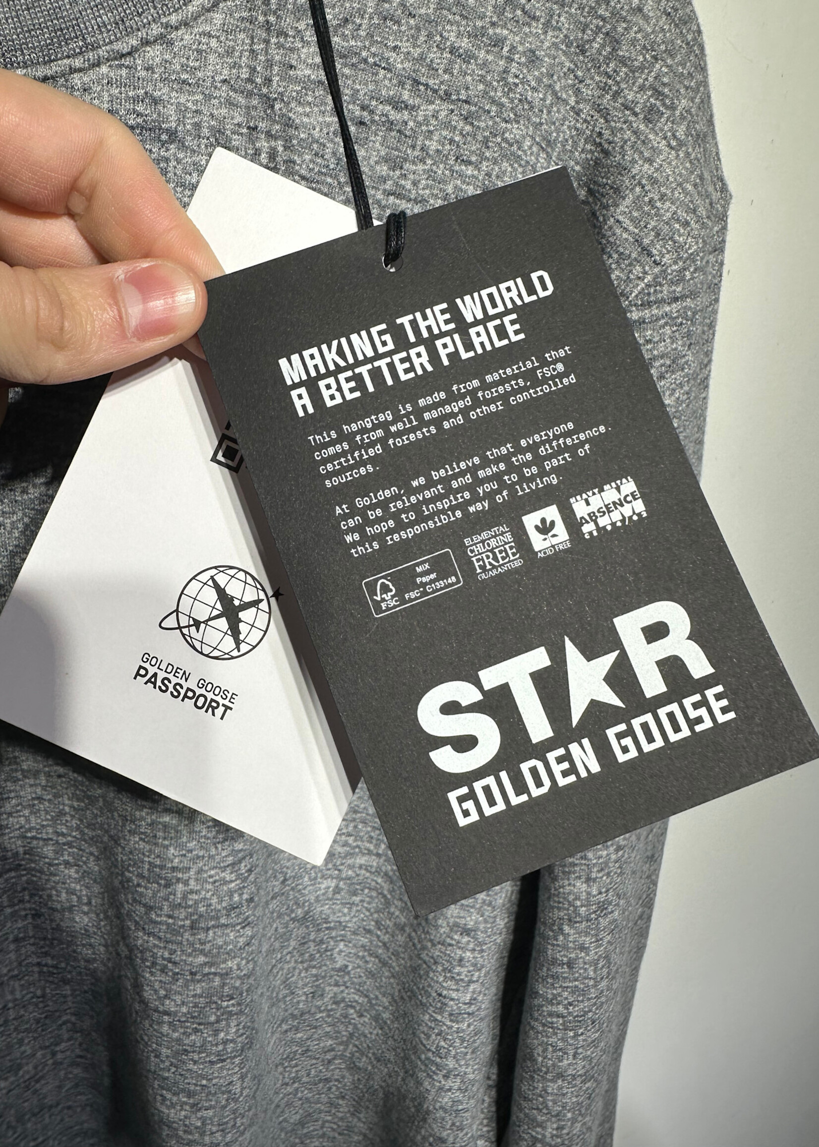 NWT Golden Goose Archibald Grey Crewneck XXL