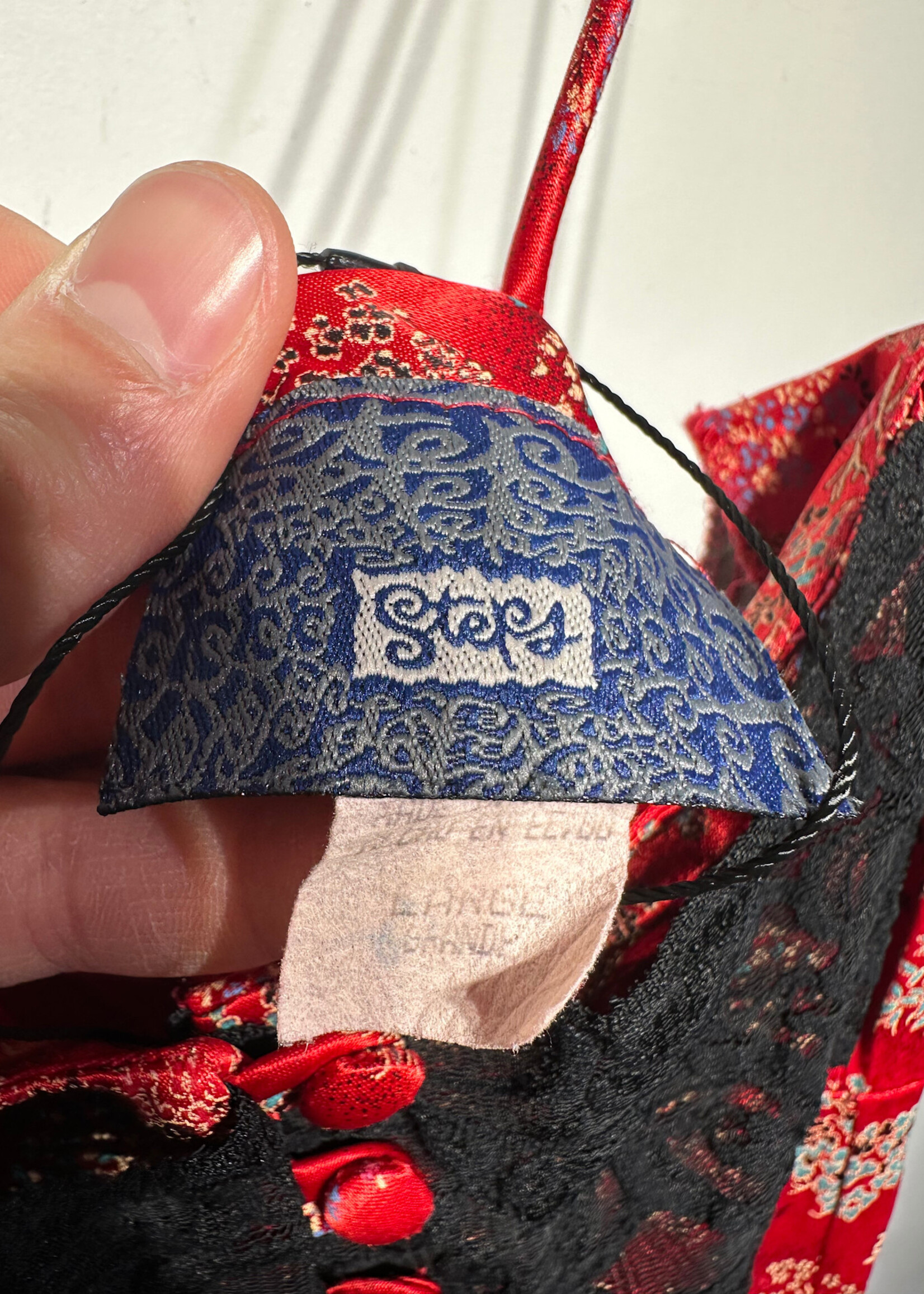 Steps Vintage Red Embroidered Dress L