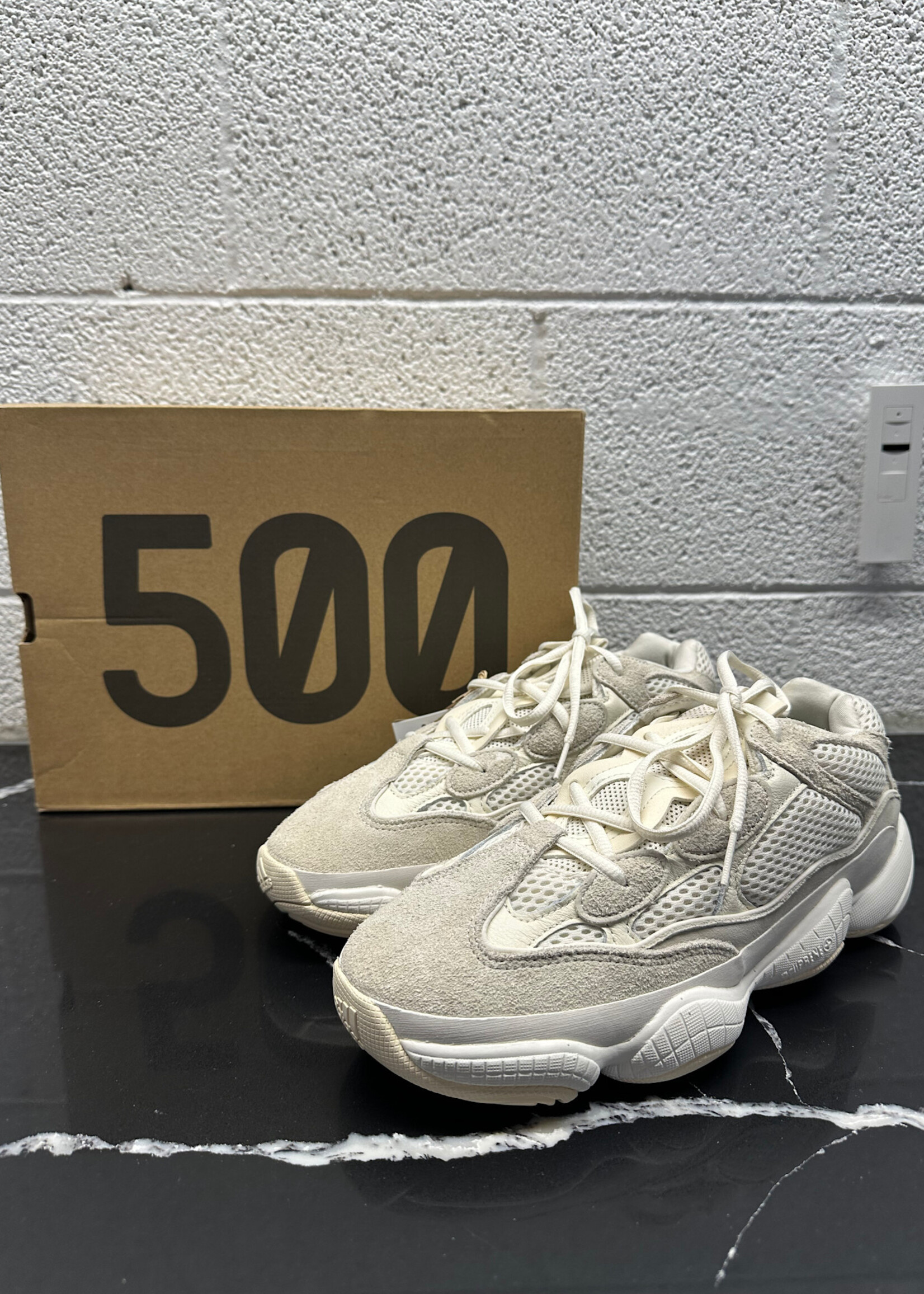 Yeezy 500 Bone White ID5114 Shoes W/Box Masc 8.5