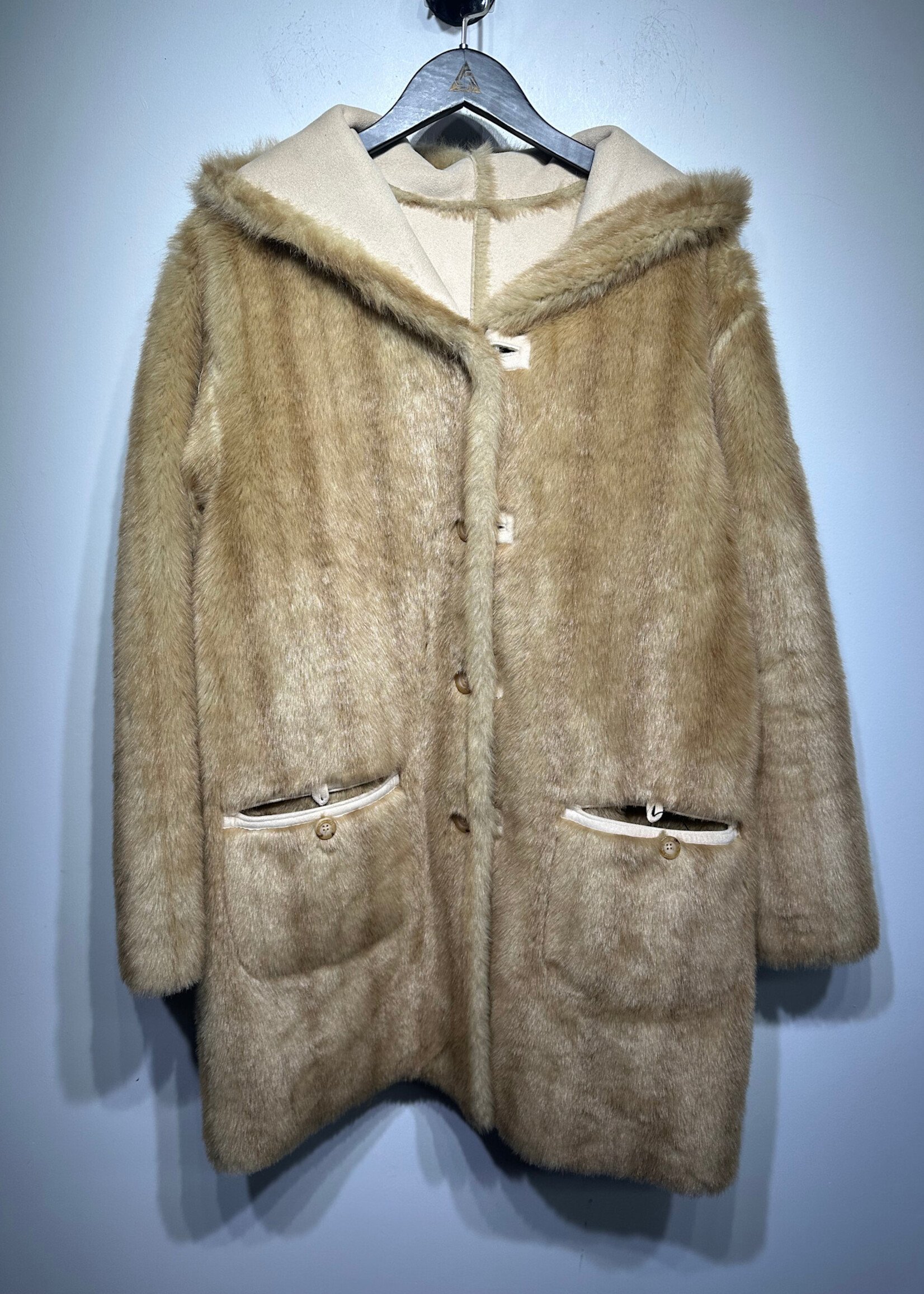Jones New York Fur Reversible Coat Fem L