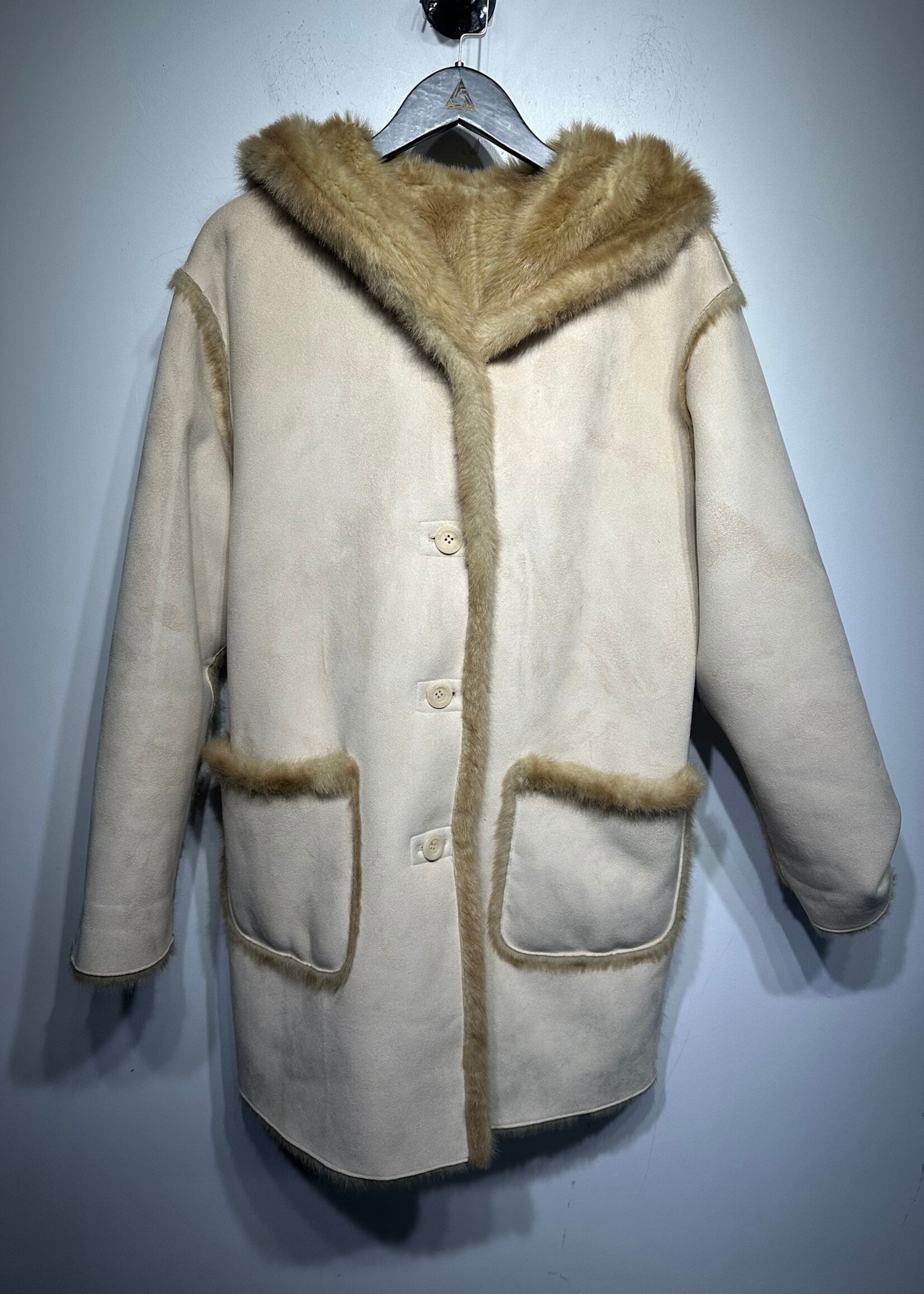 Jones New York Fur Reversible Coat Fem L