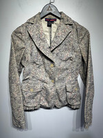 BCBG Floral Cord Blazer Fem XXS