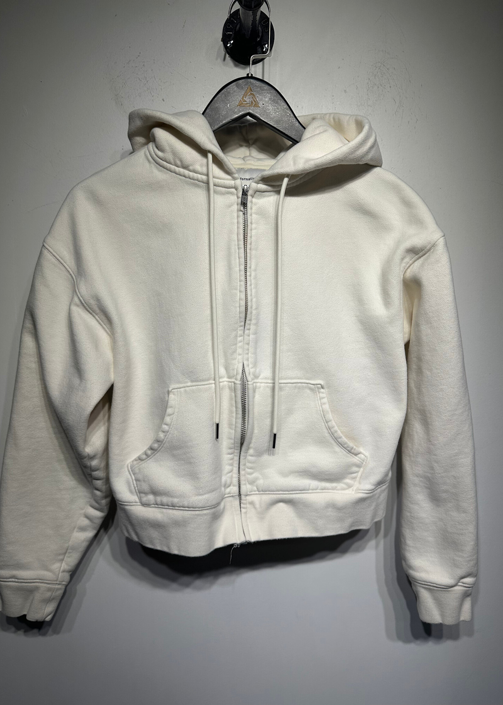 Reformation Crème Crop Zip S