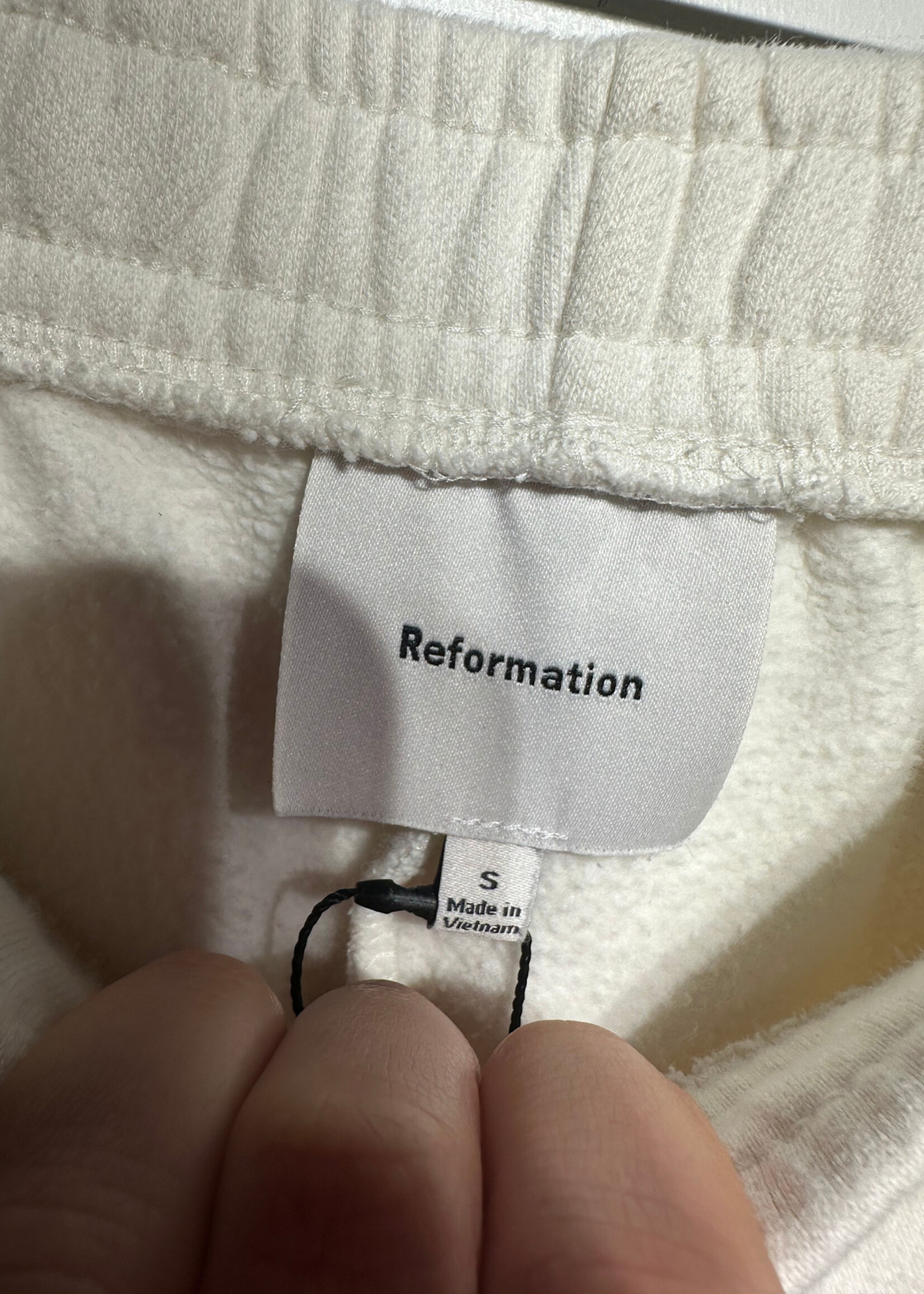 Reformation White Baggy Sweats 28