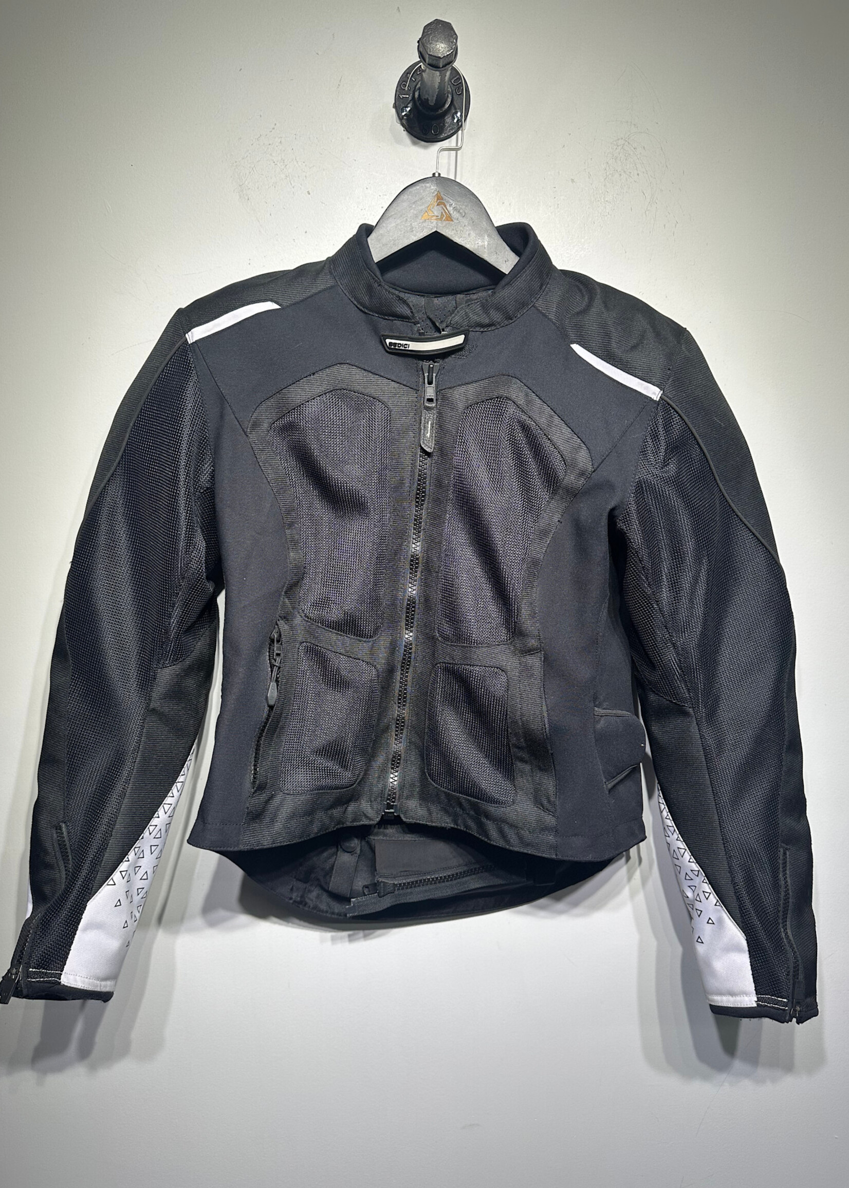 Sedici Black/White Motorcross Jacket Fem L