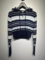 Dairy Boy Fuzzy Striped Jacket Fem M