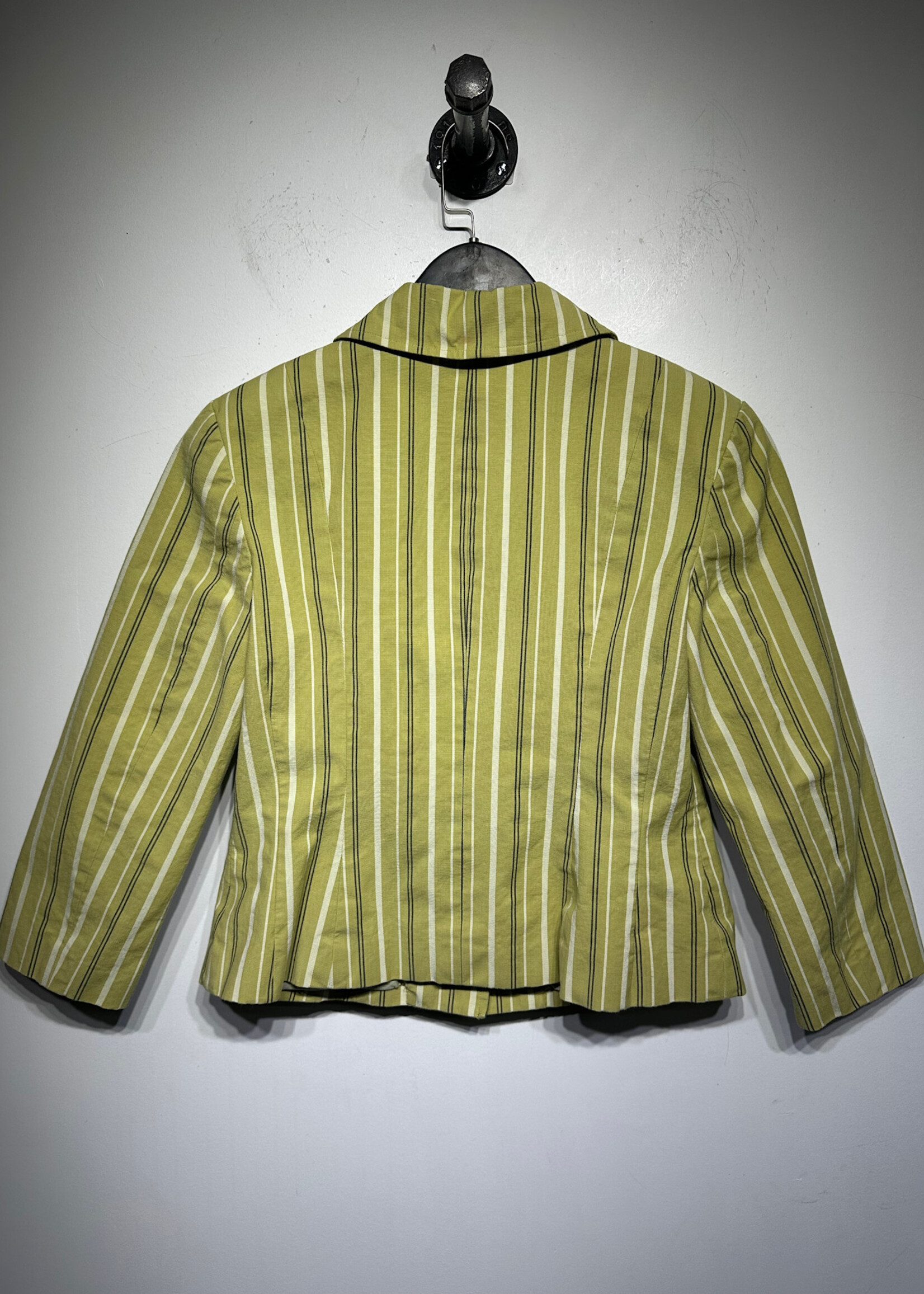 Intuitions Green Pinstripe Blazer M