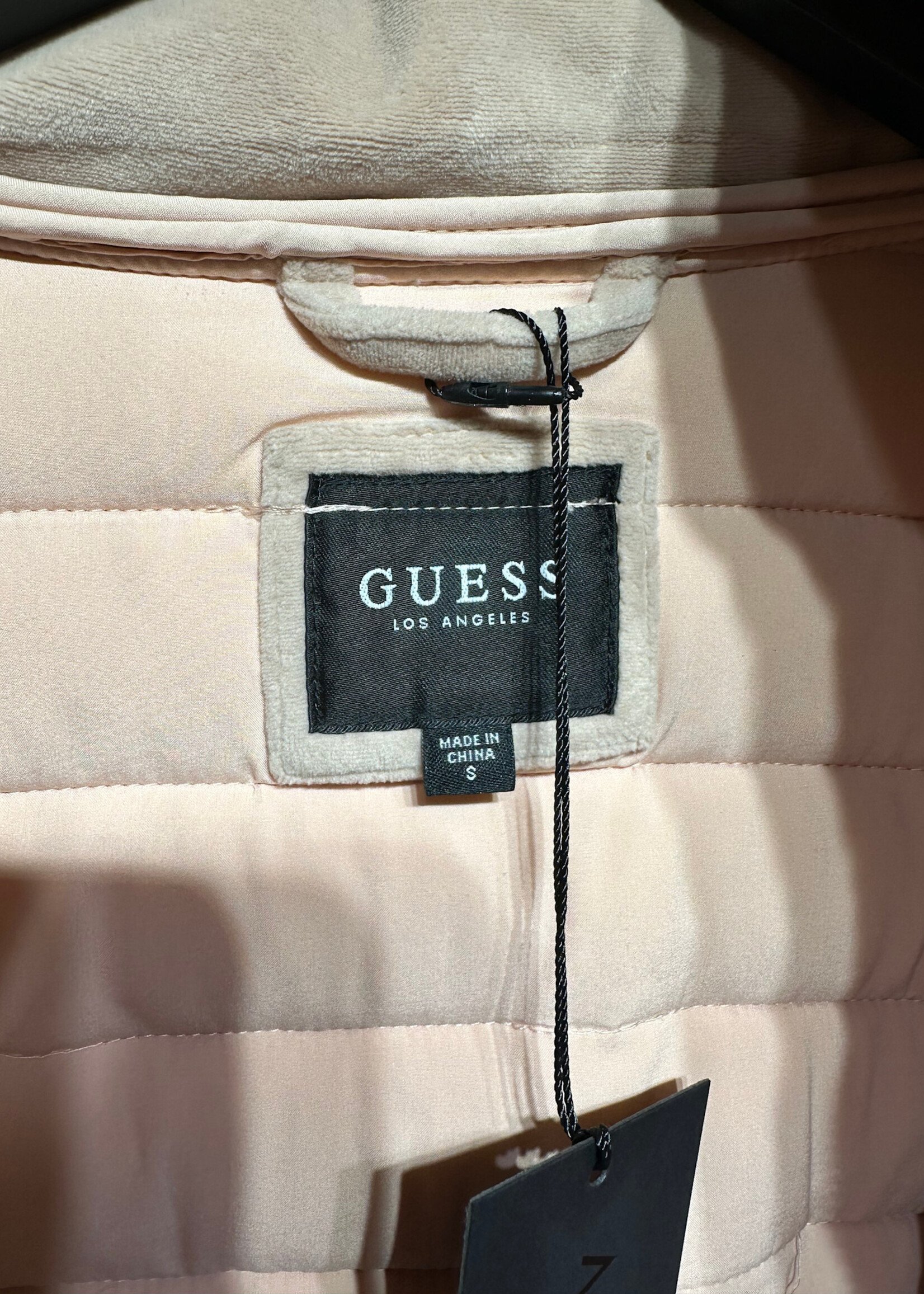 Guess Peach Quilted Style Jacket Fem S