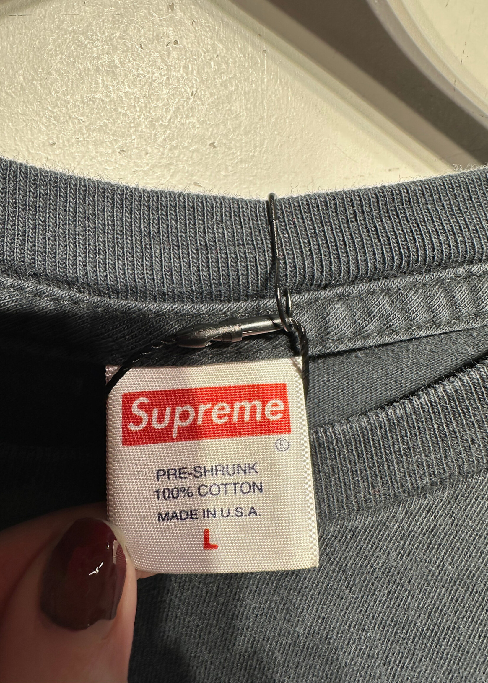 Supreme Rubber Johnn Black Tee L