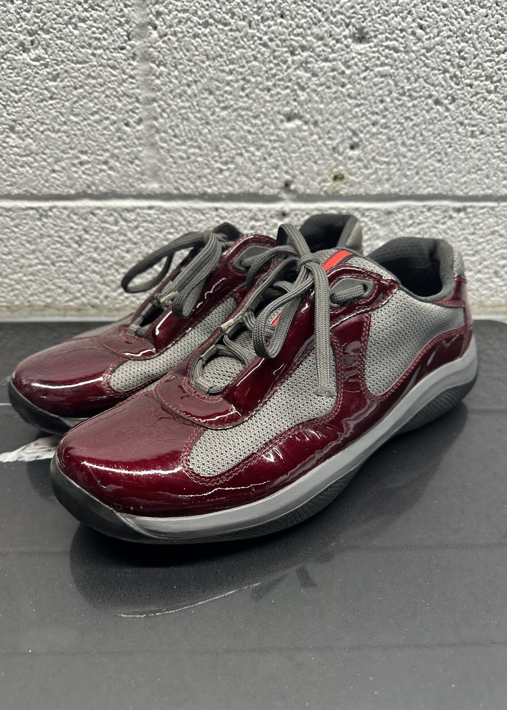 Prada America Cup Maroon Fits Masc 9 As Is