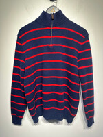Polo Blue Red Wool Q Zip M