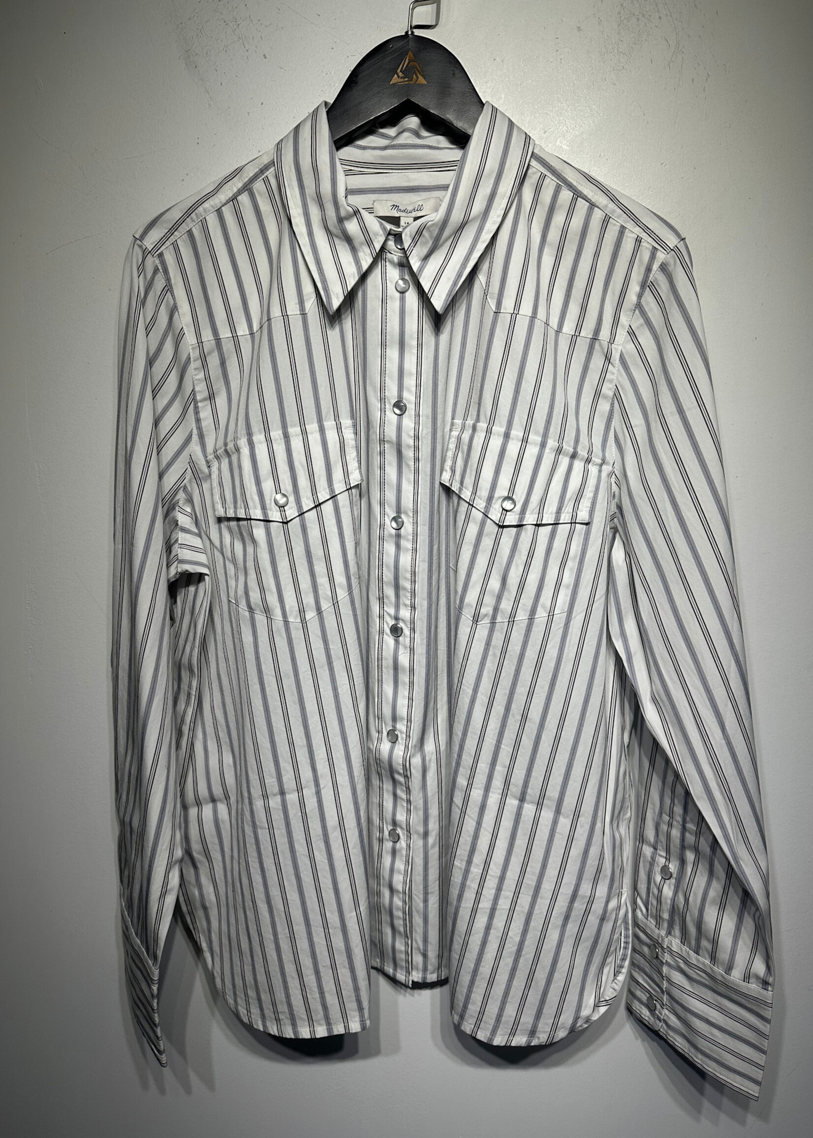 Madewell NWT Striped B/U Fem L