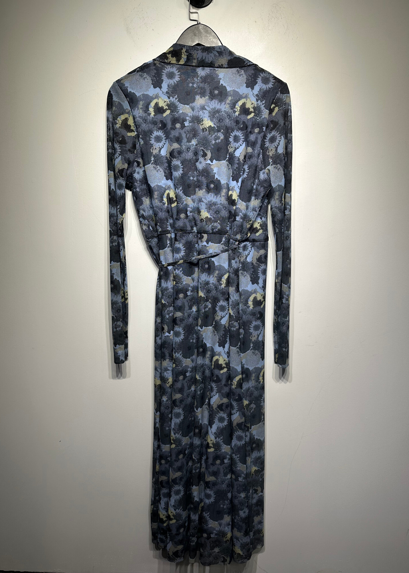 Gannni Blue Floral Long Dress M