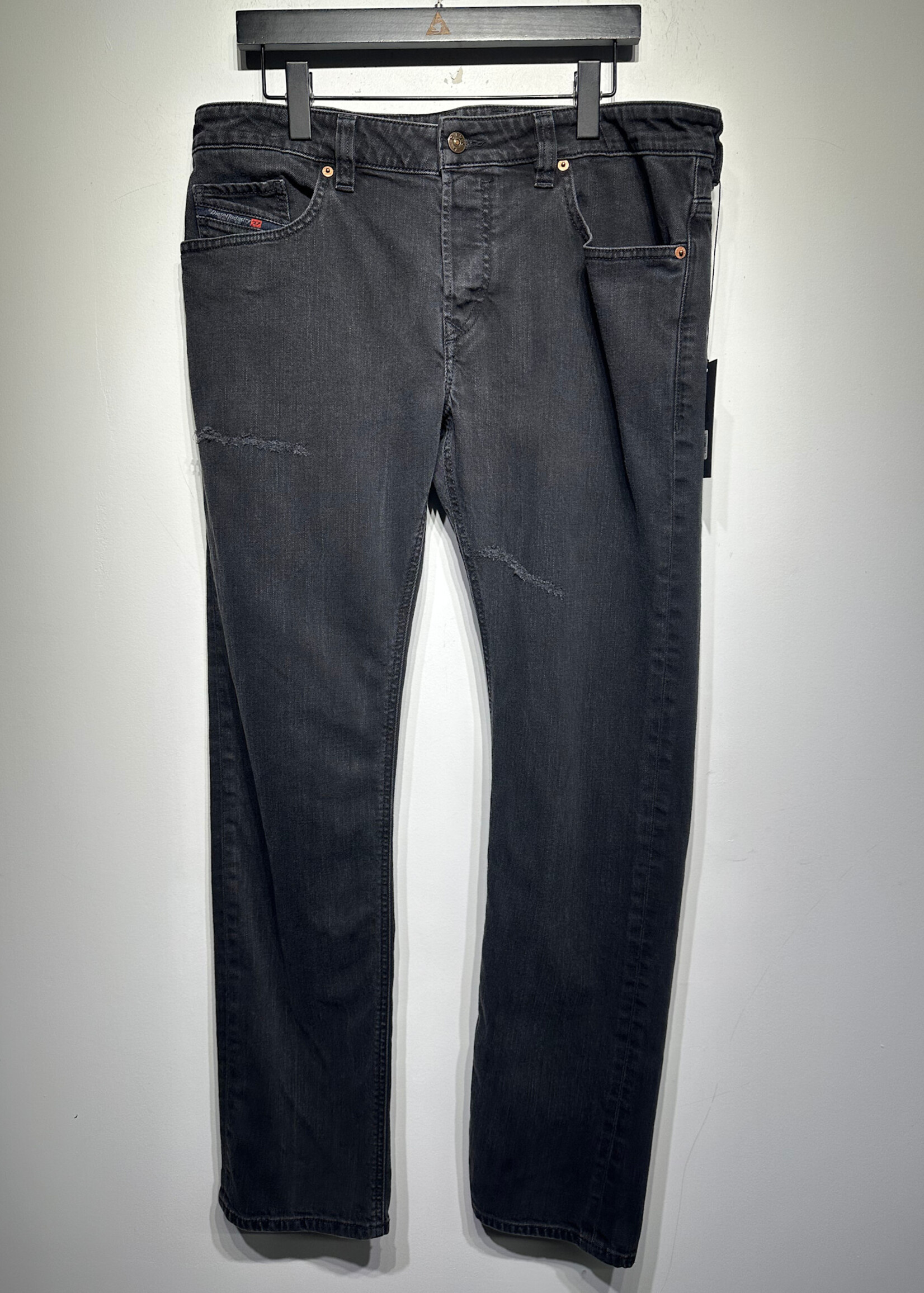 Diesel Black Wash Straight Cut Jeans Unisex 36