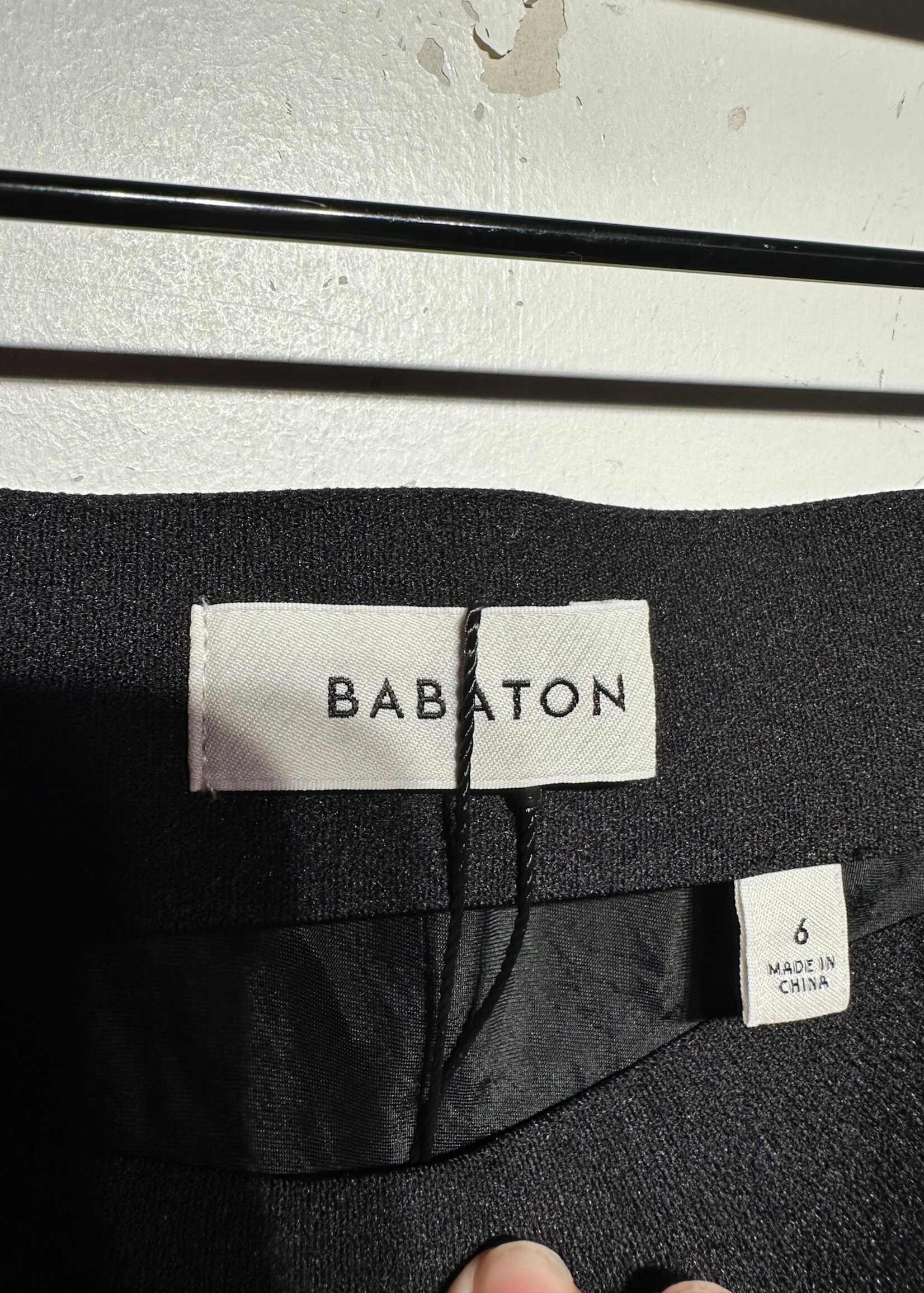 Babaton Black Satin Maxi Skirt 26