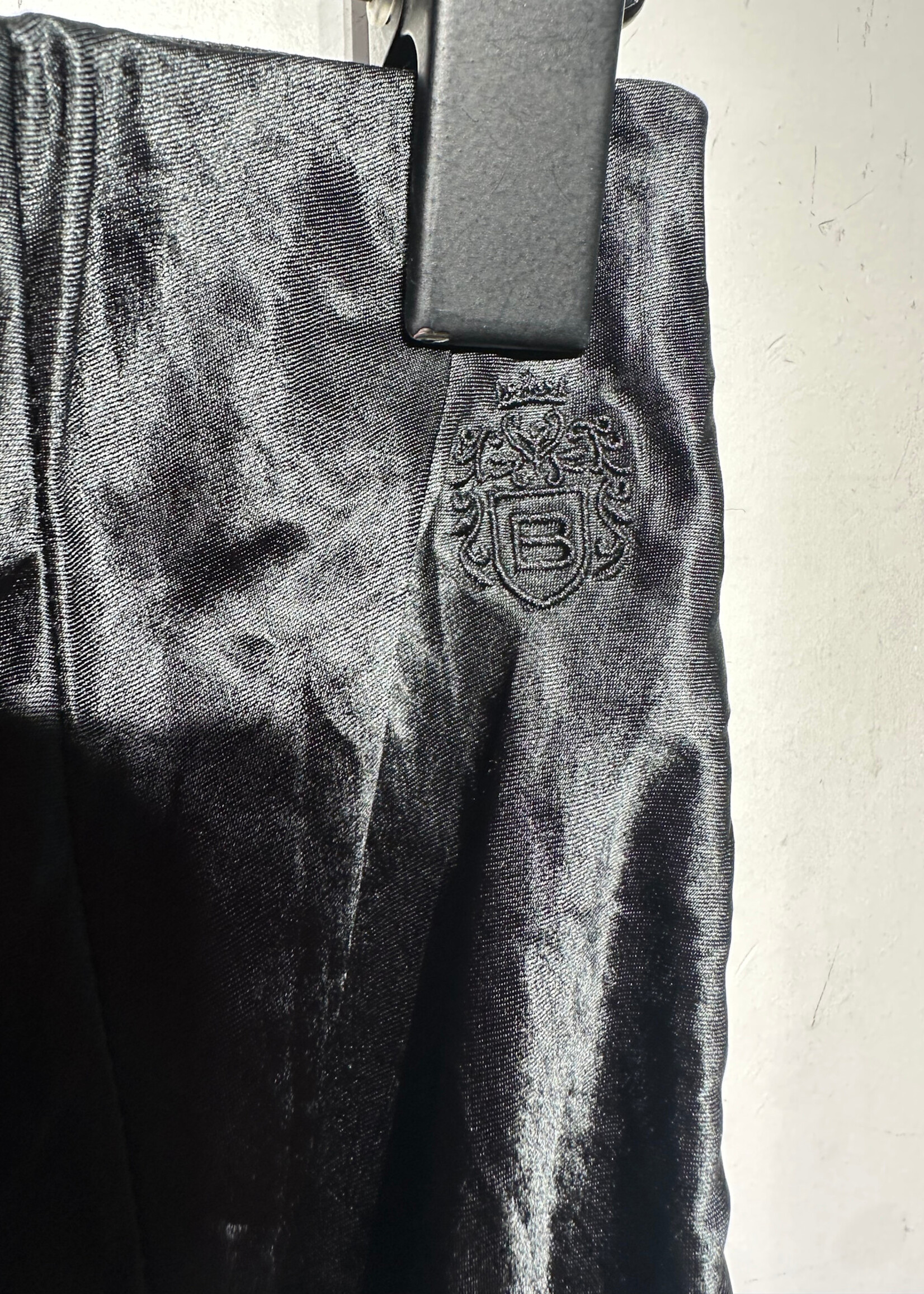 Babaton Black Satin Maxi Skirt 26