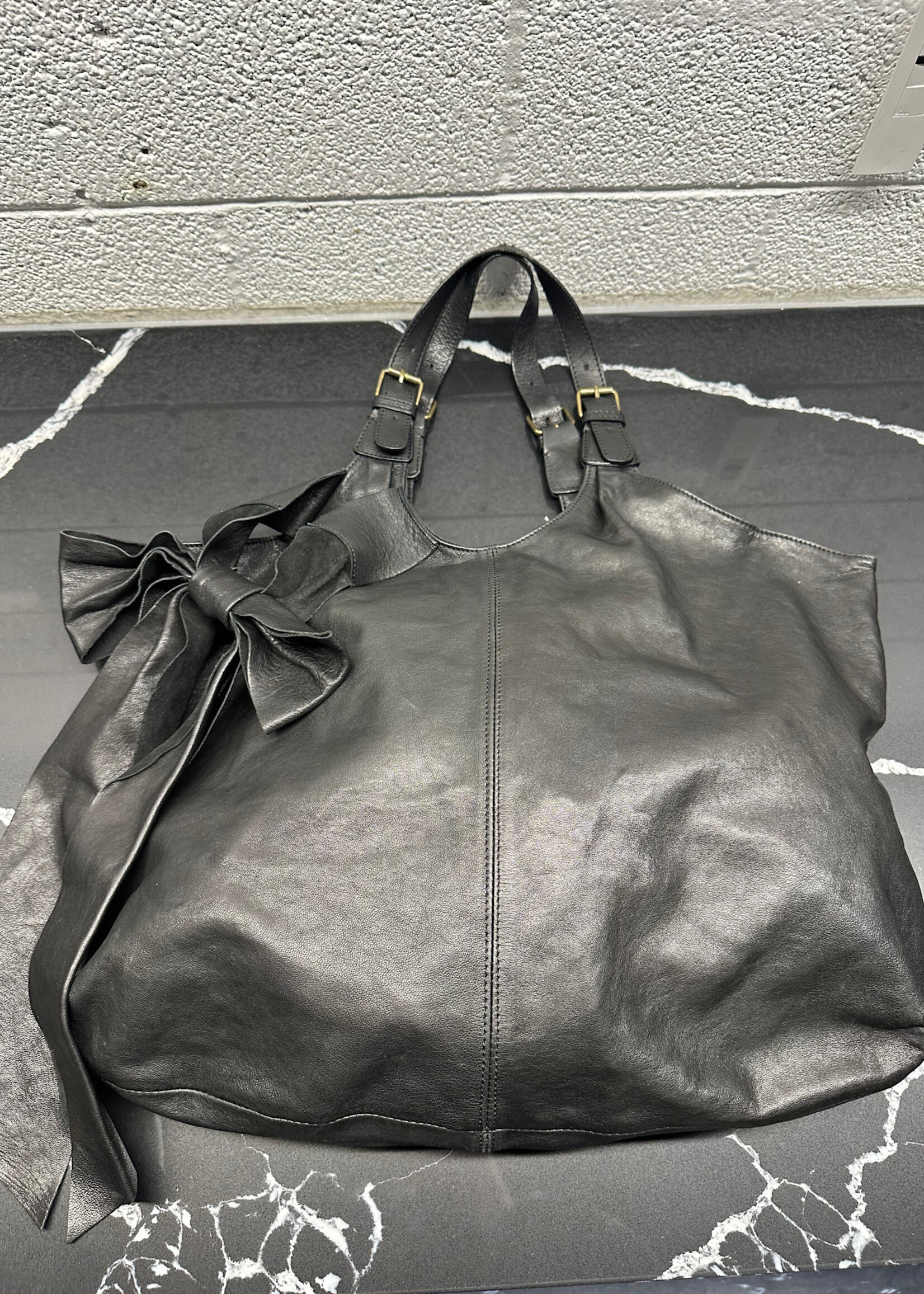 Valentino RED Black Bow Large Tote