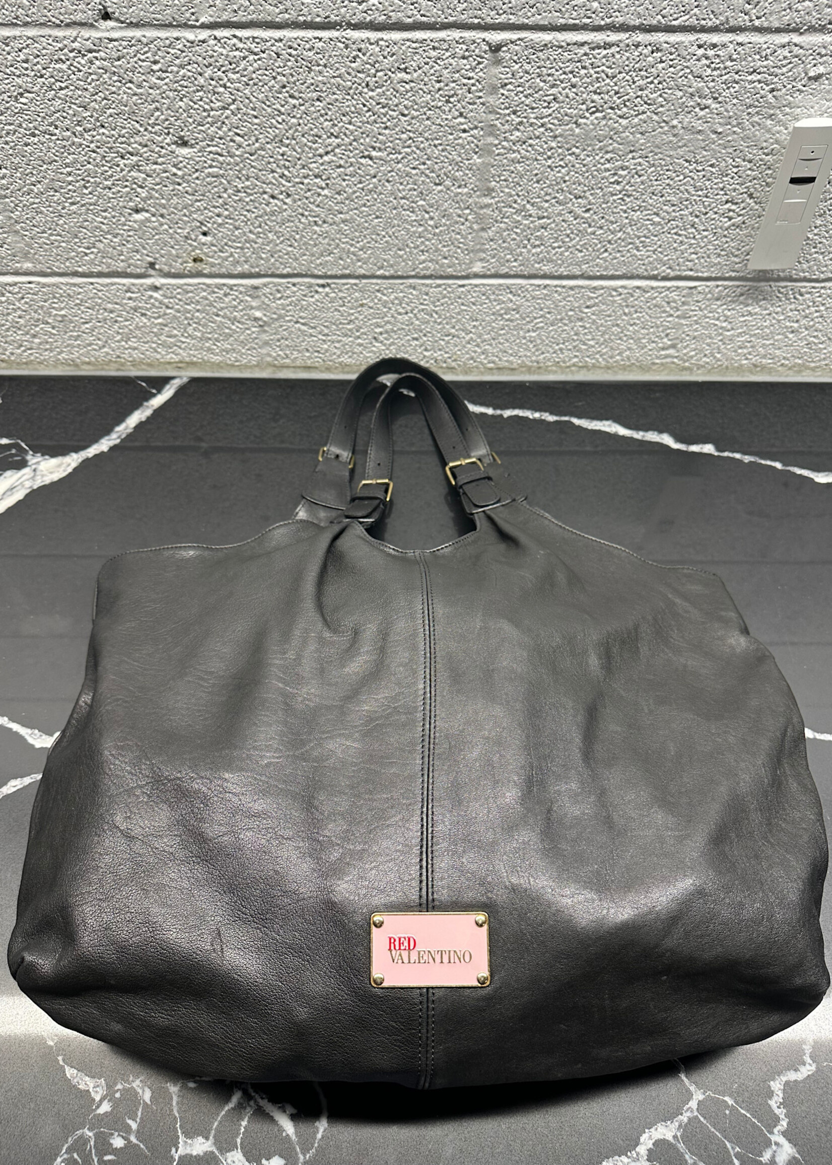 Valentino RED Black Bow Large Tote