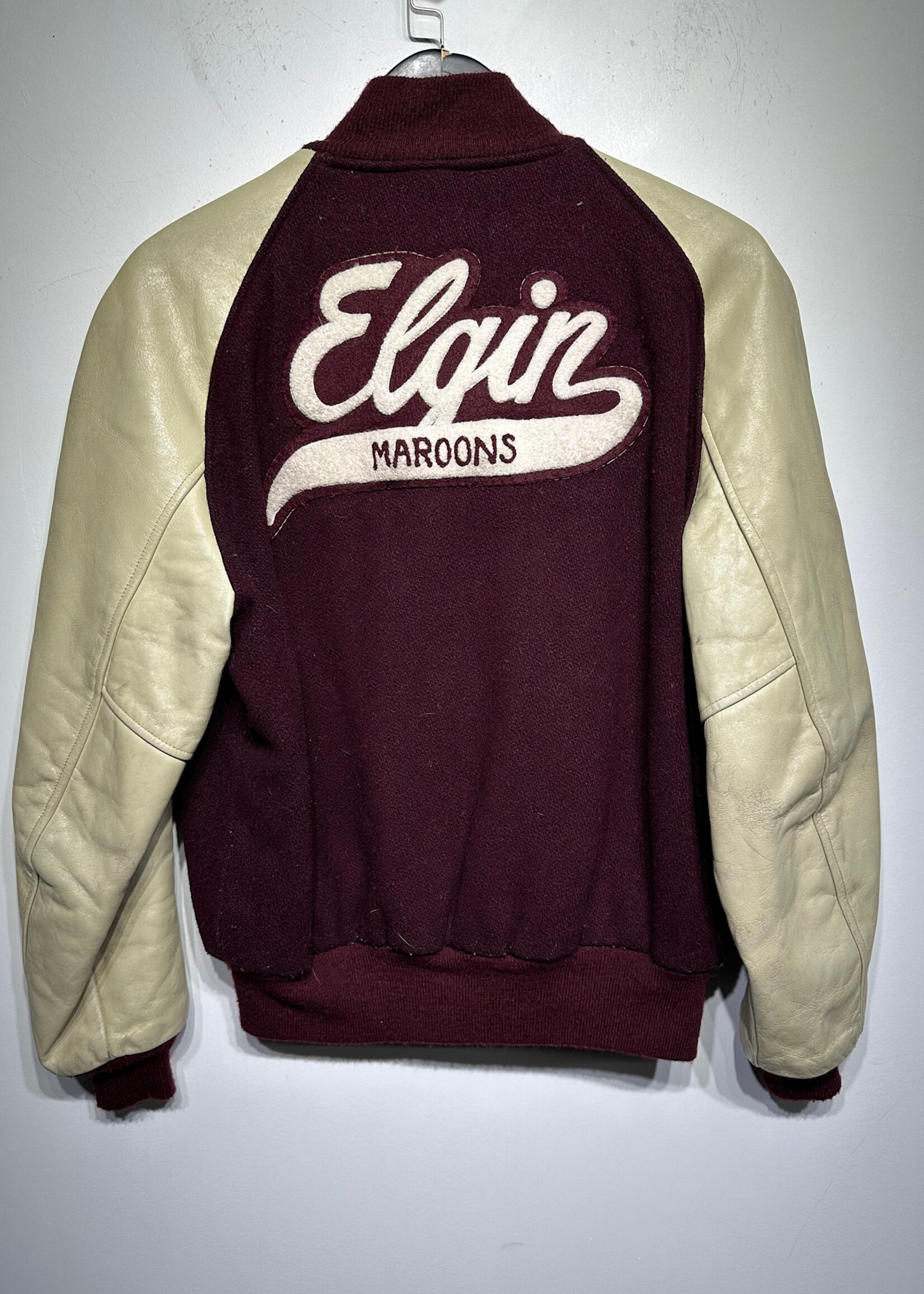 Butwin EE Varsity Red Tan Varsity Jacket L AS IS