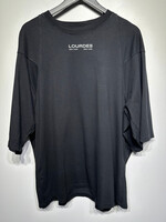 NWT Lourdes NY Black Logo Tee L