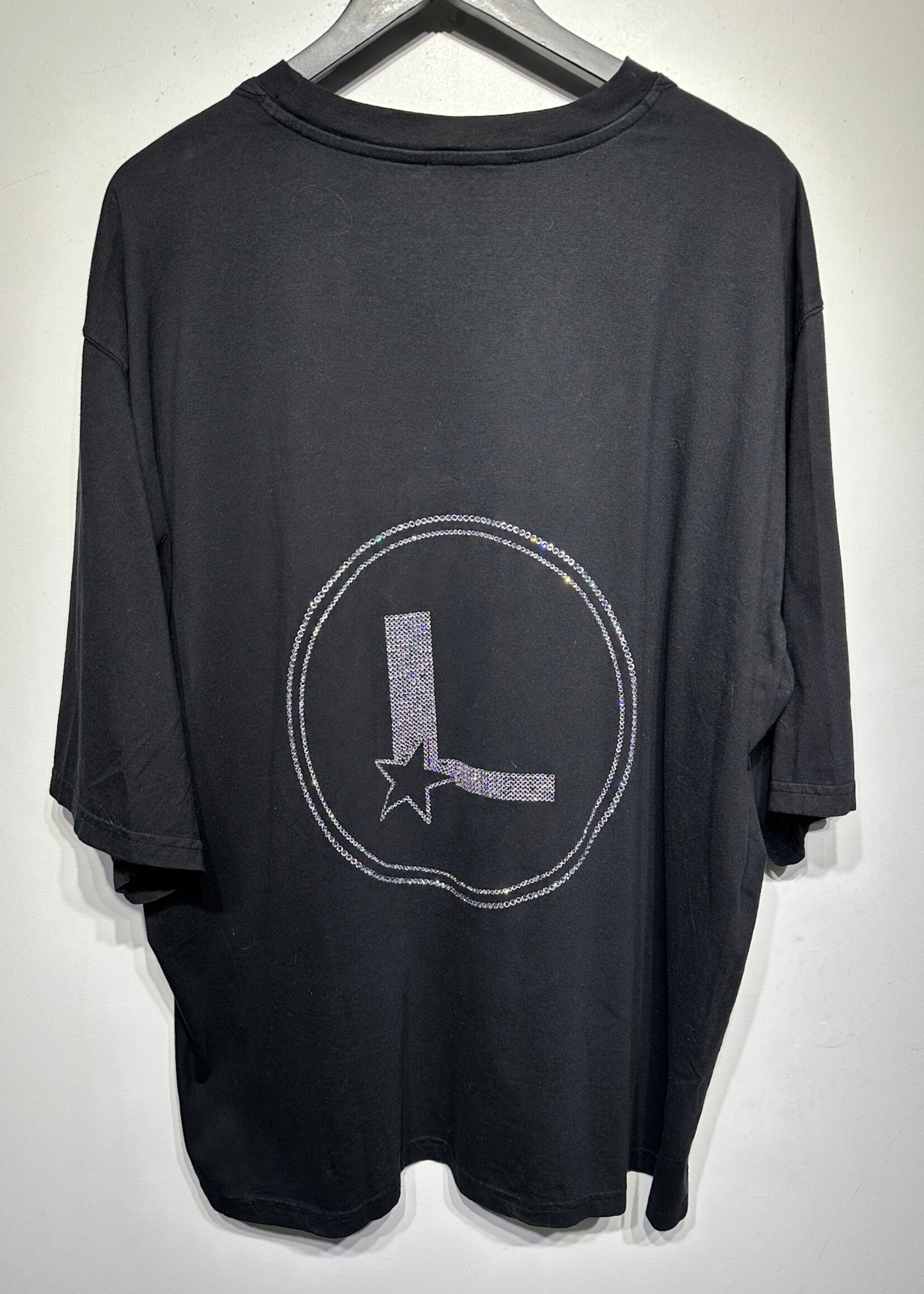 NWT Lourdes NY Black Logo Tee L