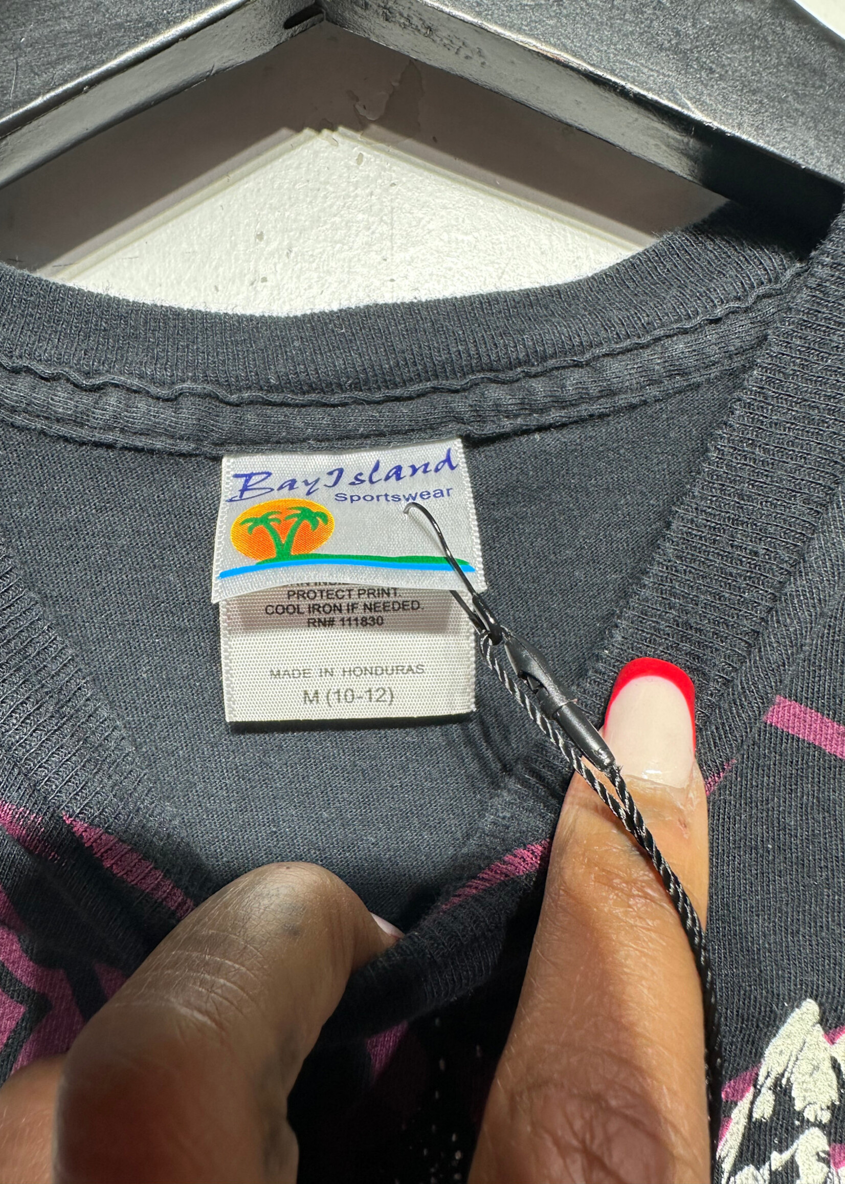 AFI Black Fitted Tee Fem M