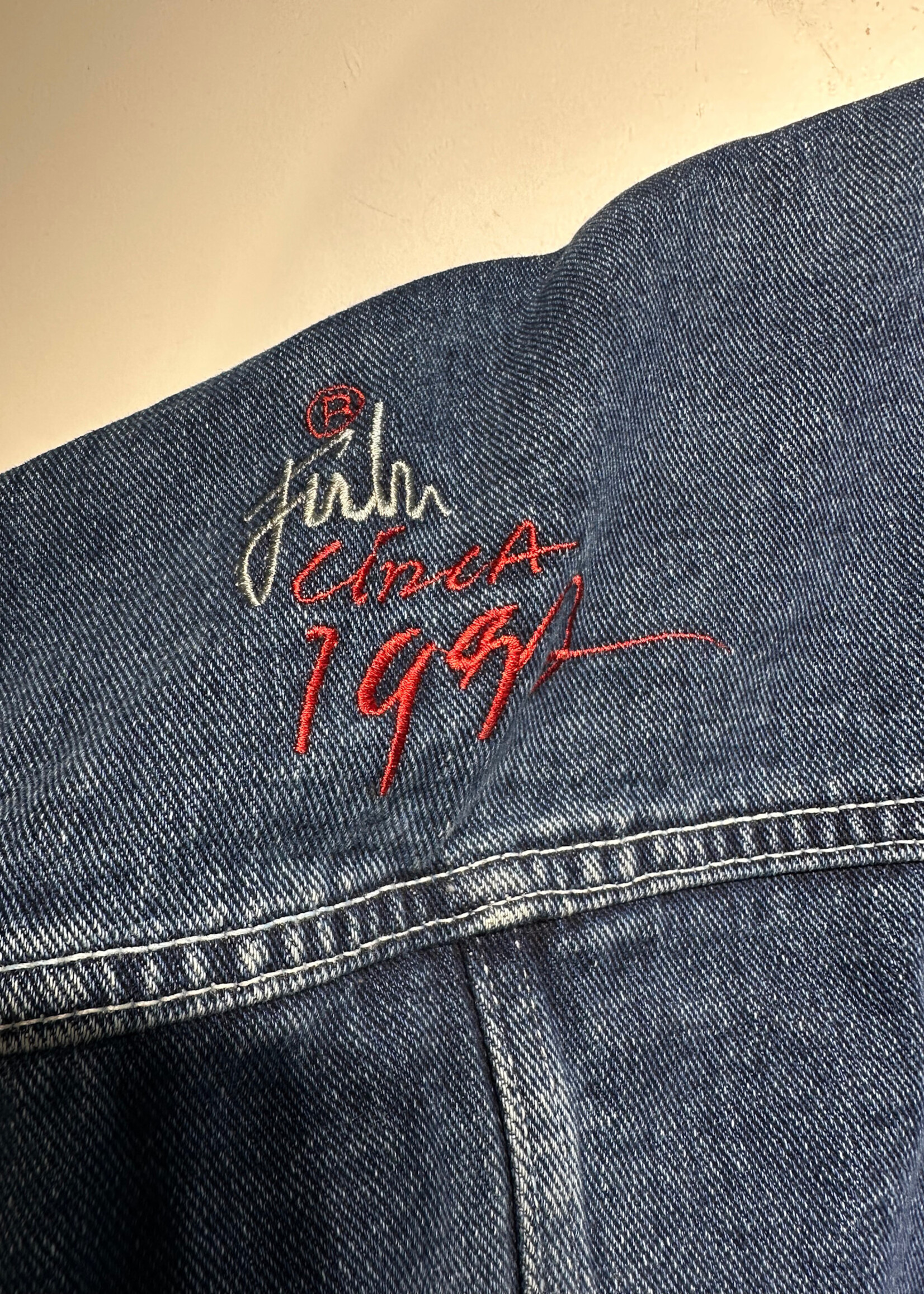 FUBU DENIM JACKET 3XL AS IS