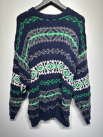 GAP Vintage Blue Green Thick Knit Sweater XL