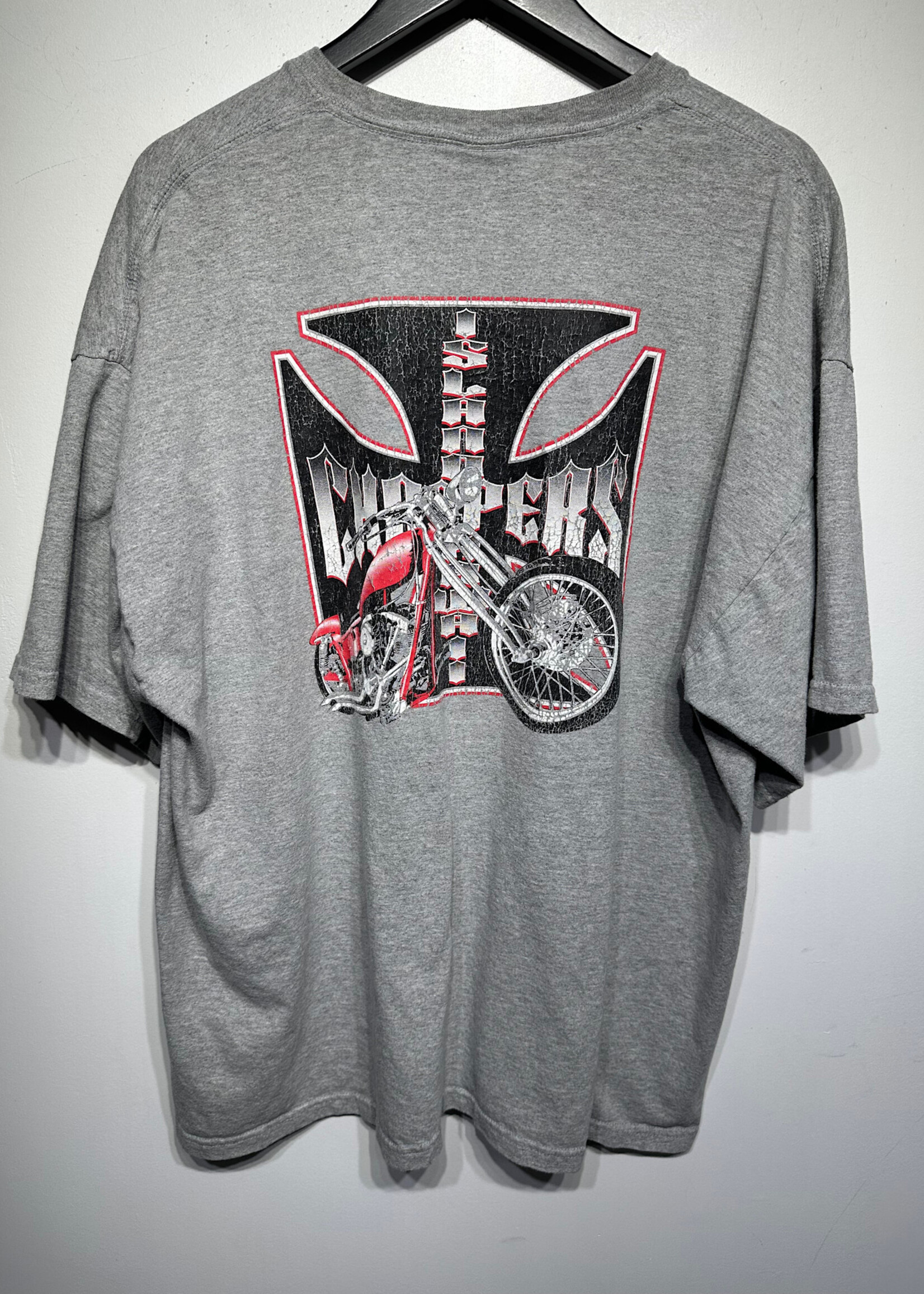 Island Hawaii Choppers Grey Logo Tee XXL