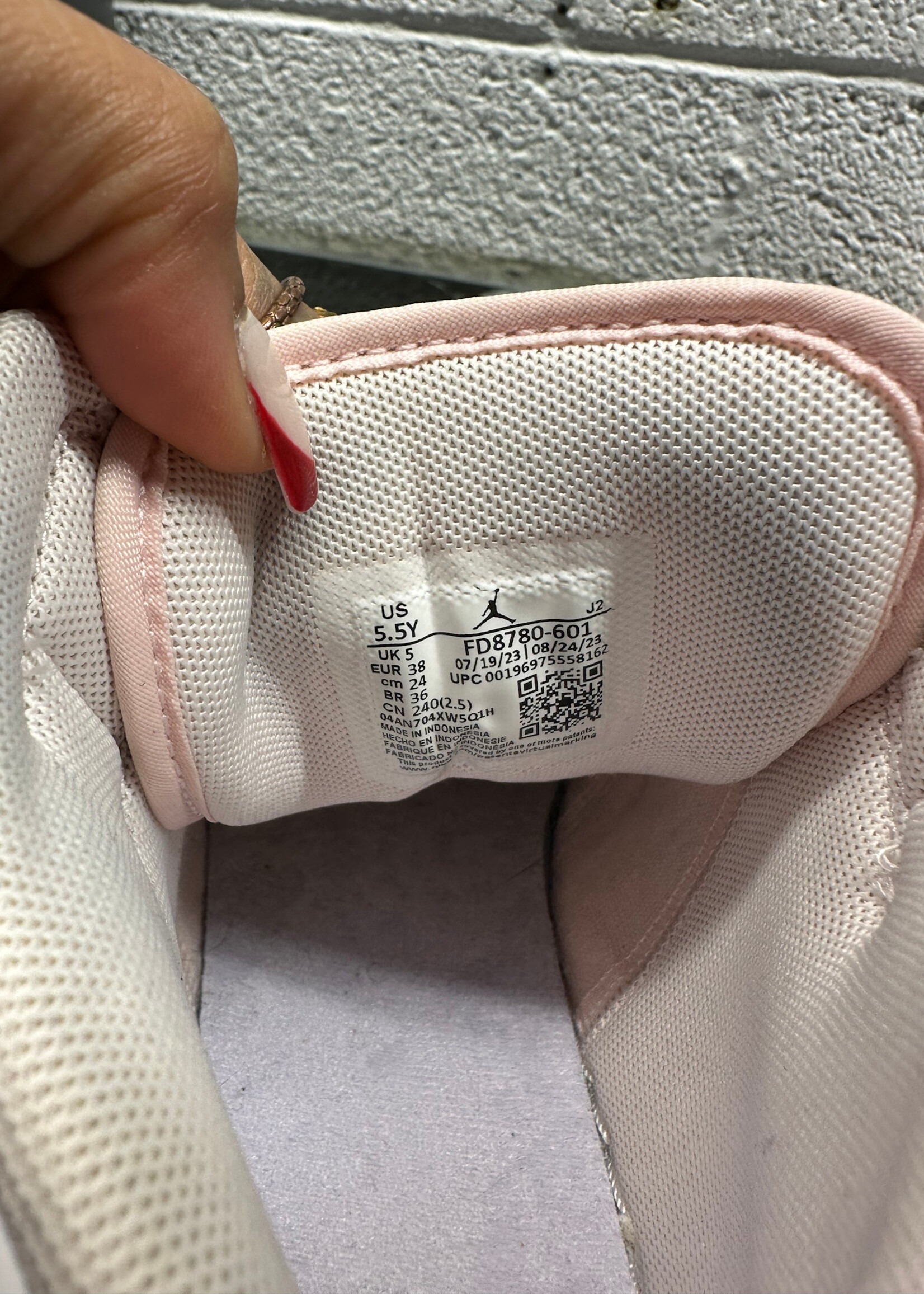 Jordan 1 Low Pink Purple Fem 7