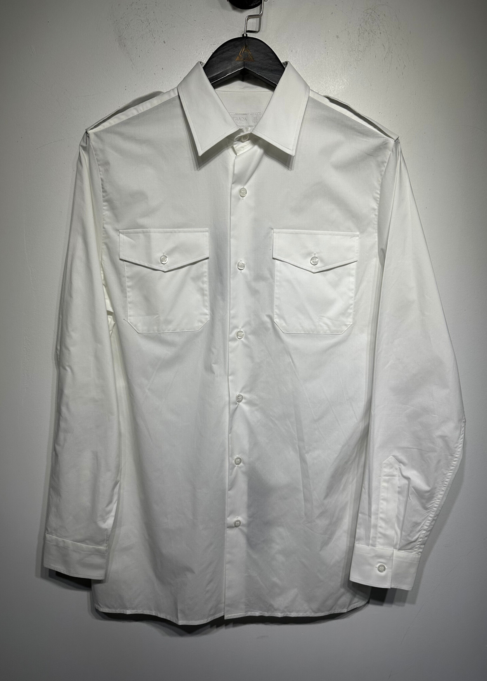 Prada NWT Uniform White Button Up Masc M 3