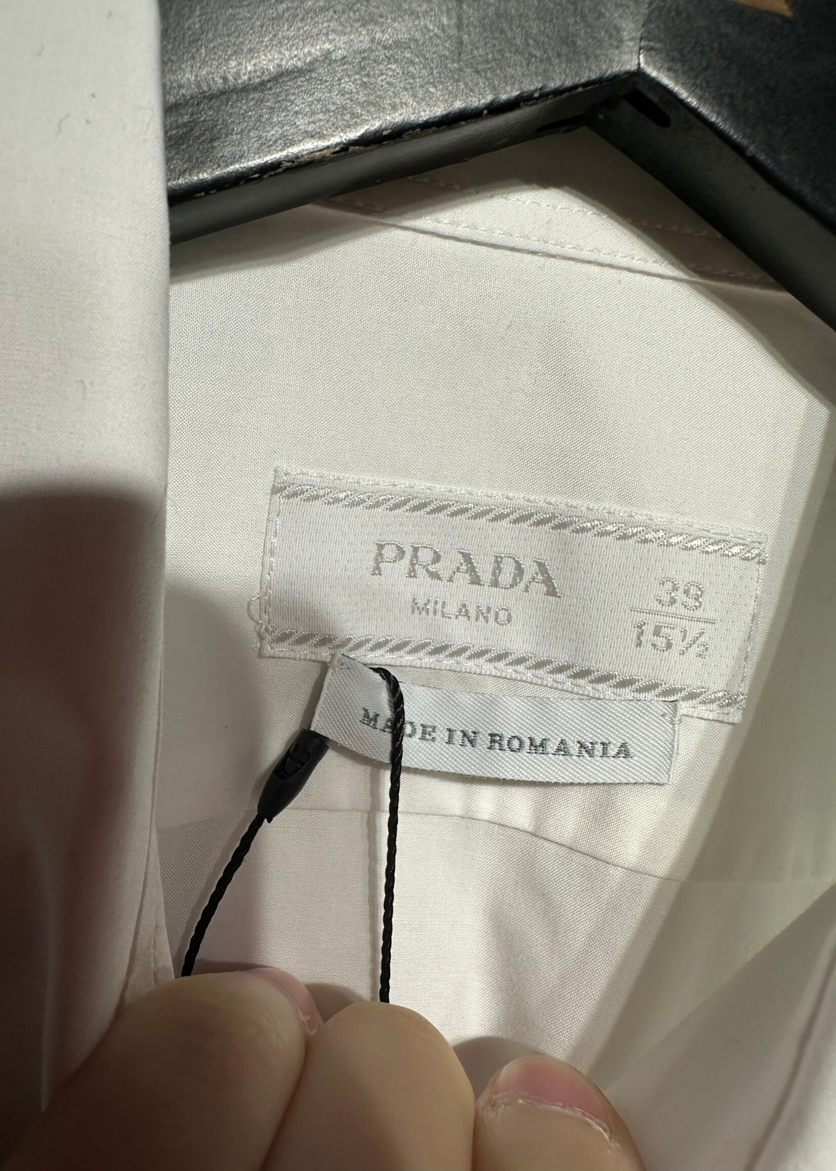Prada NWT Uniform White Button Up Masc M 3