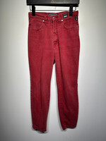 Versace Couture Red Tapered Denim Fem 25"