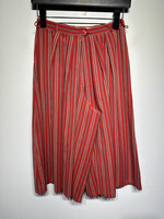 Hirsch Vintage Wide Leg Red Striped Shorts Fem 24"