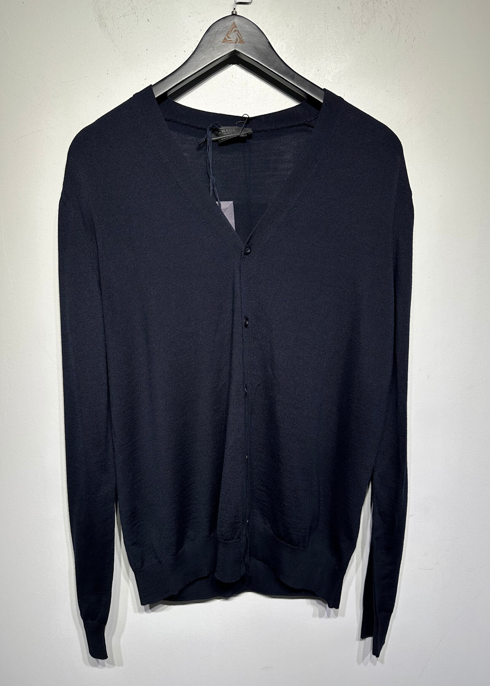 Prada NWT Uniform Navy Cardigan XL