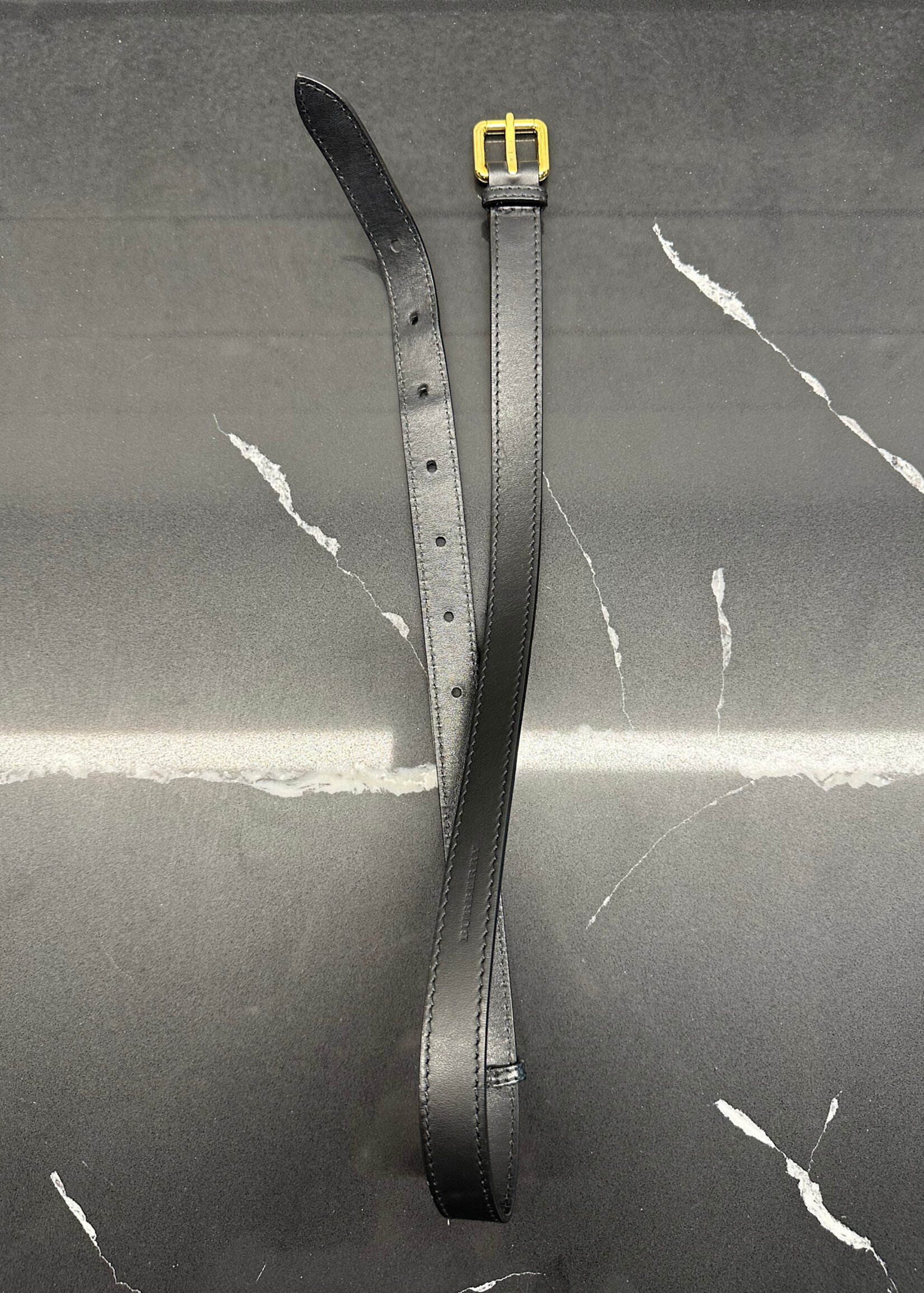 Burberry Black Skinny Belt