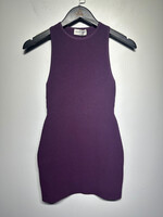 Babaton Sculpt Knit Purple Tank Dress XS