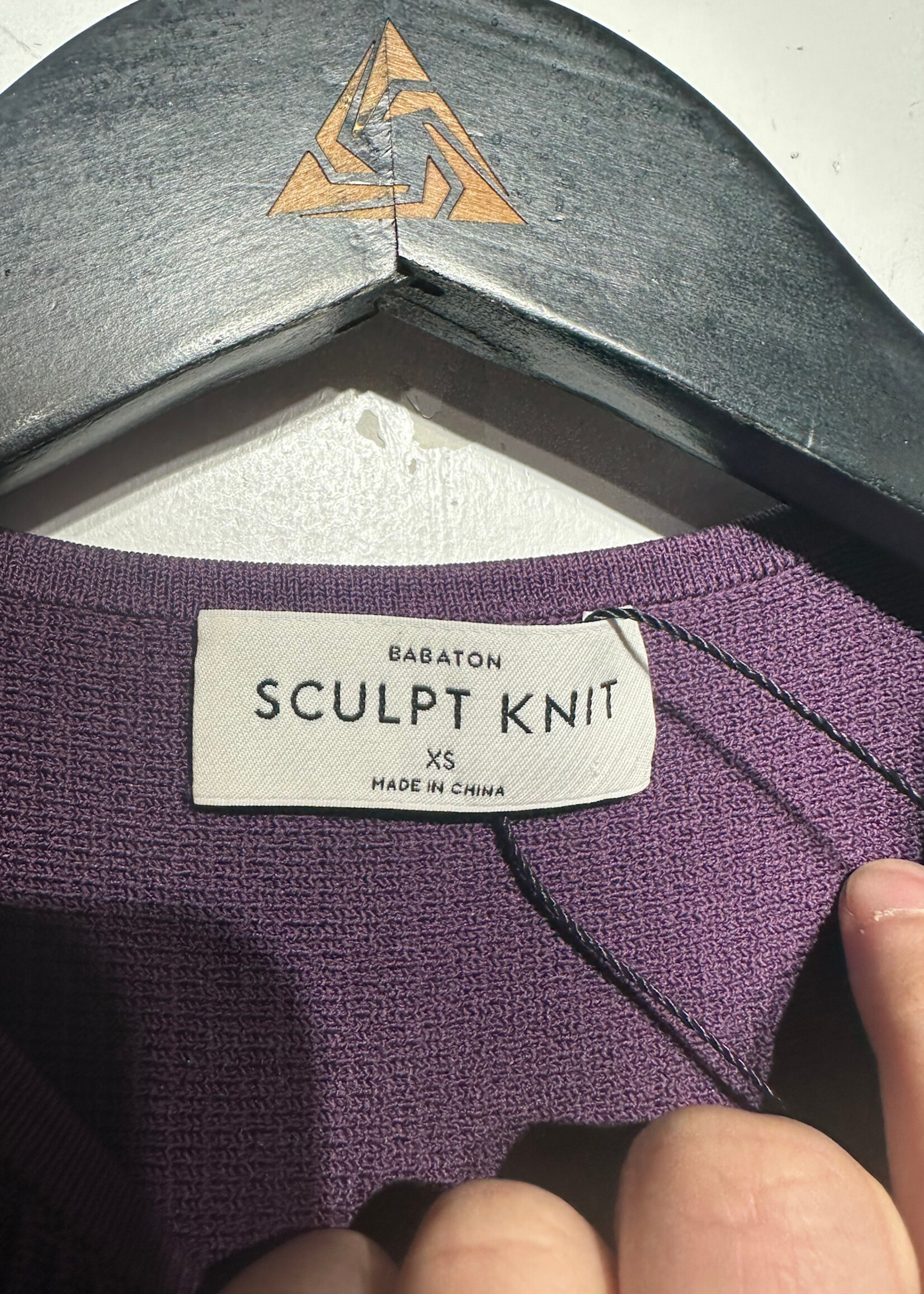 Babaton Sculpt Knit Purple Tank Dress XS