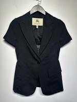 BURBERRY BLACK SHORT SLEEVE JACKET M