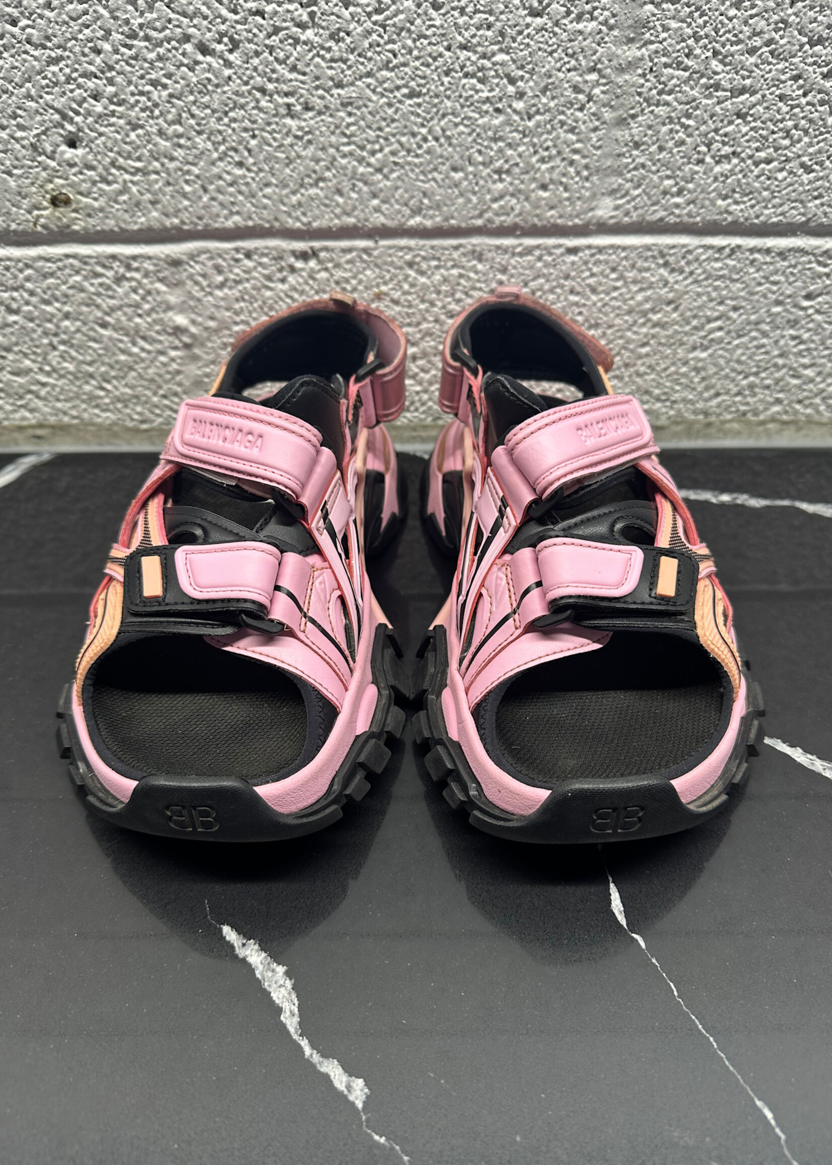BALENCIAGA PINK TRACK SANDAL 5