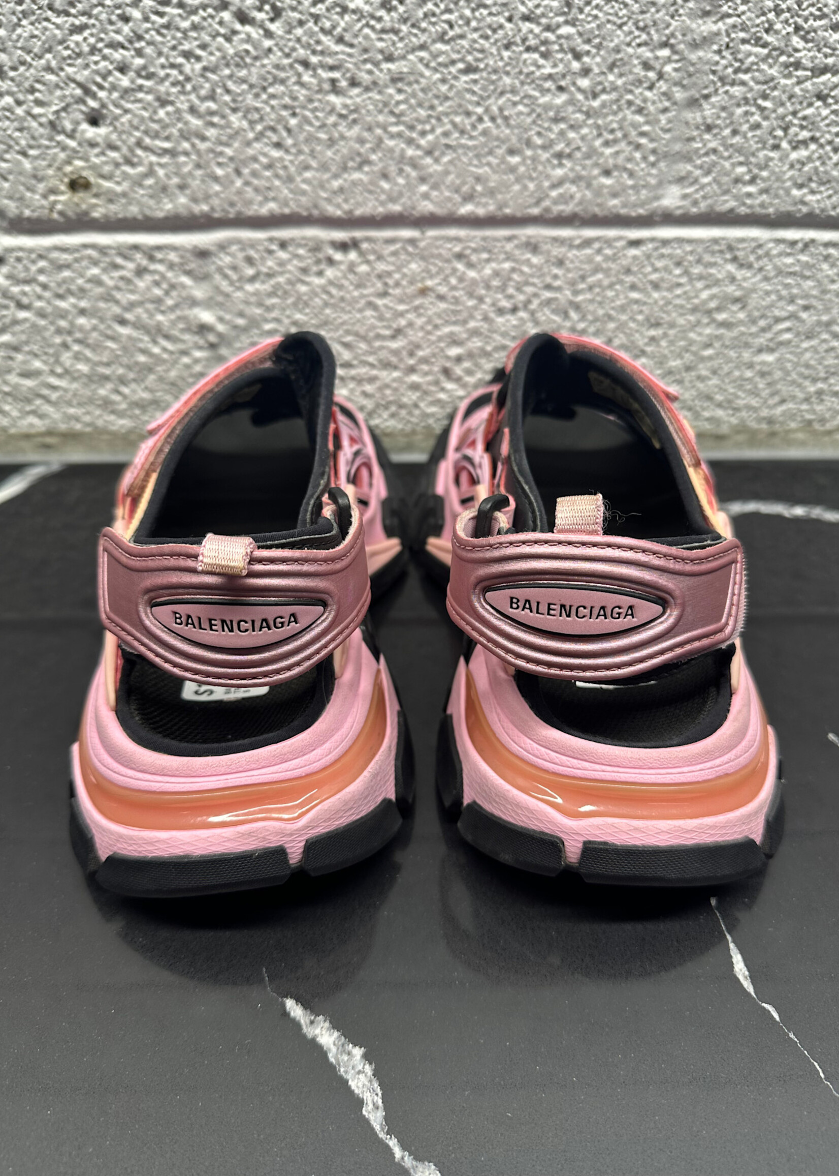 BALENCIAGA PINK TRACK SANDAL 5