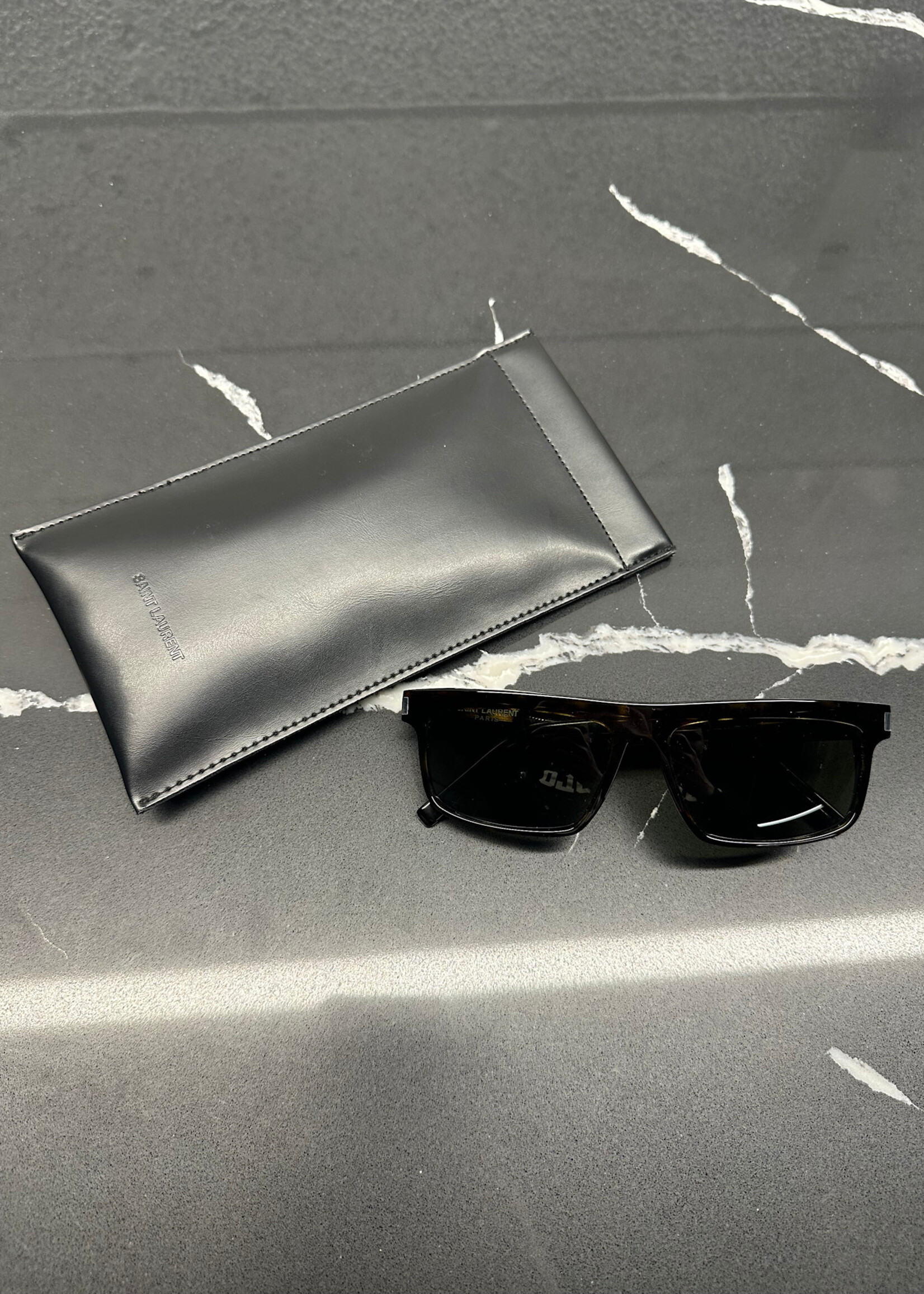 YSL CHEETAH RECTANGLE FRAMES OS