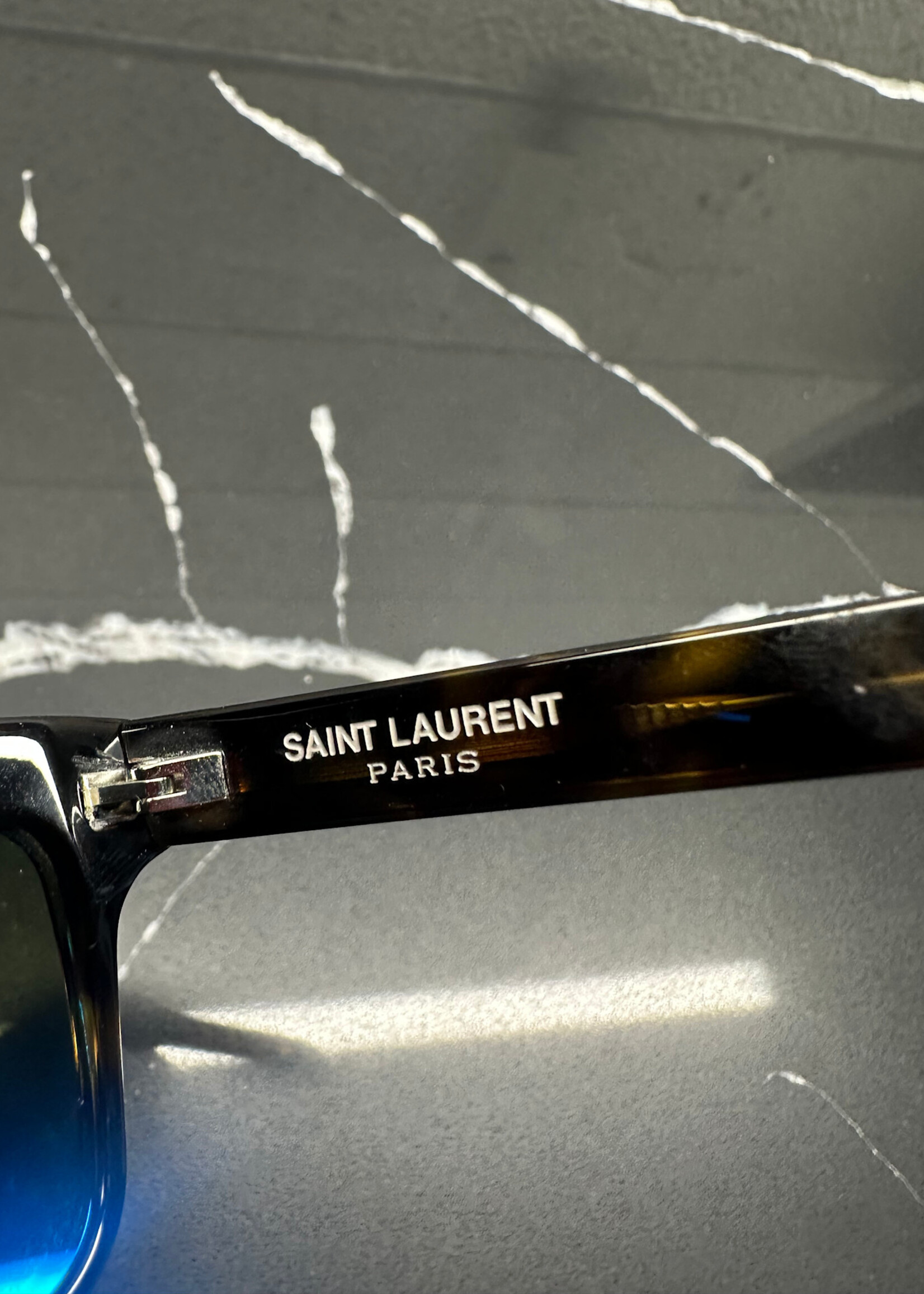 YSL CHEETAH RECTANGLE FRAMES OS