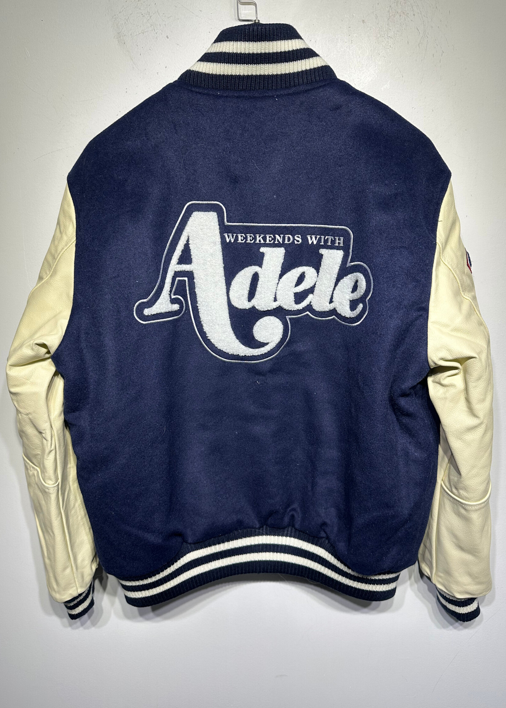 ADELE VARSITY PATCHWORK JACKET M