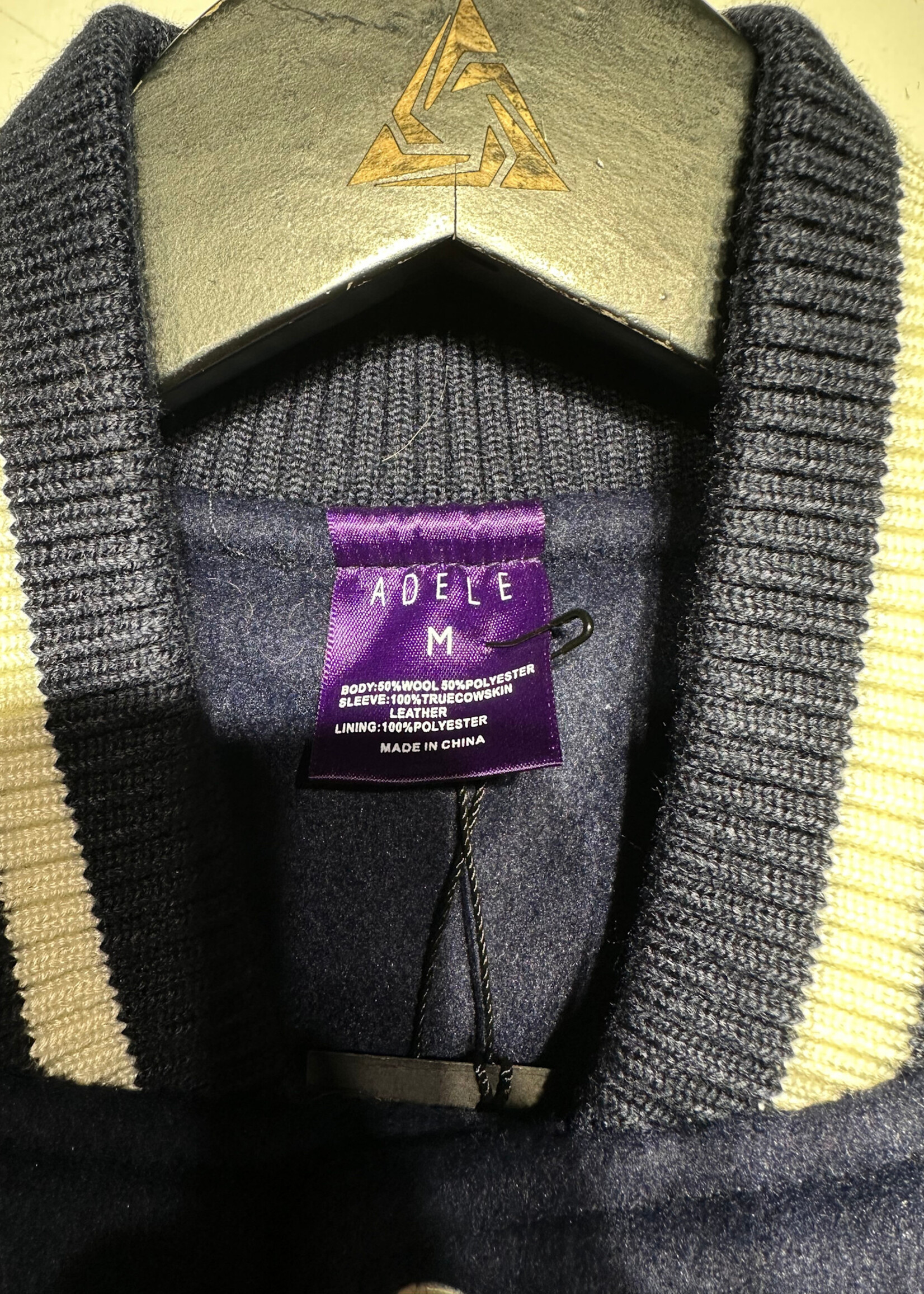 ADELE VARSITY PATCHWORK JACKET M